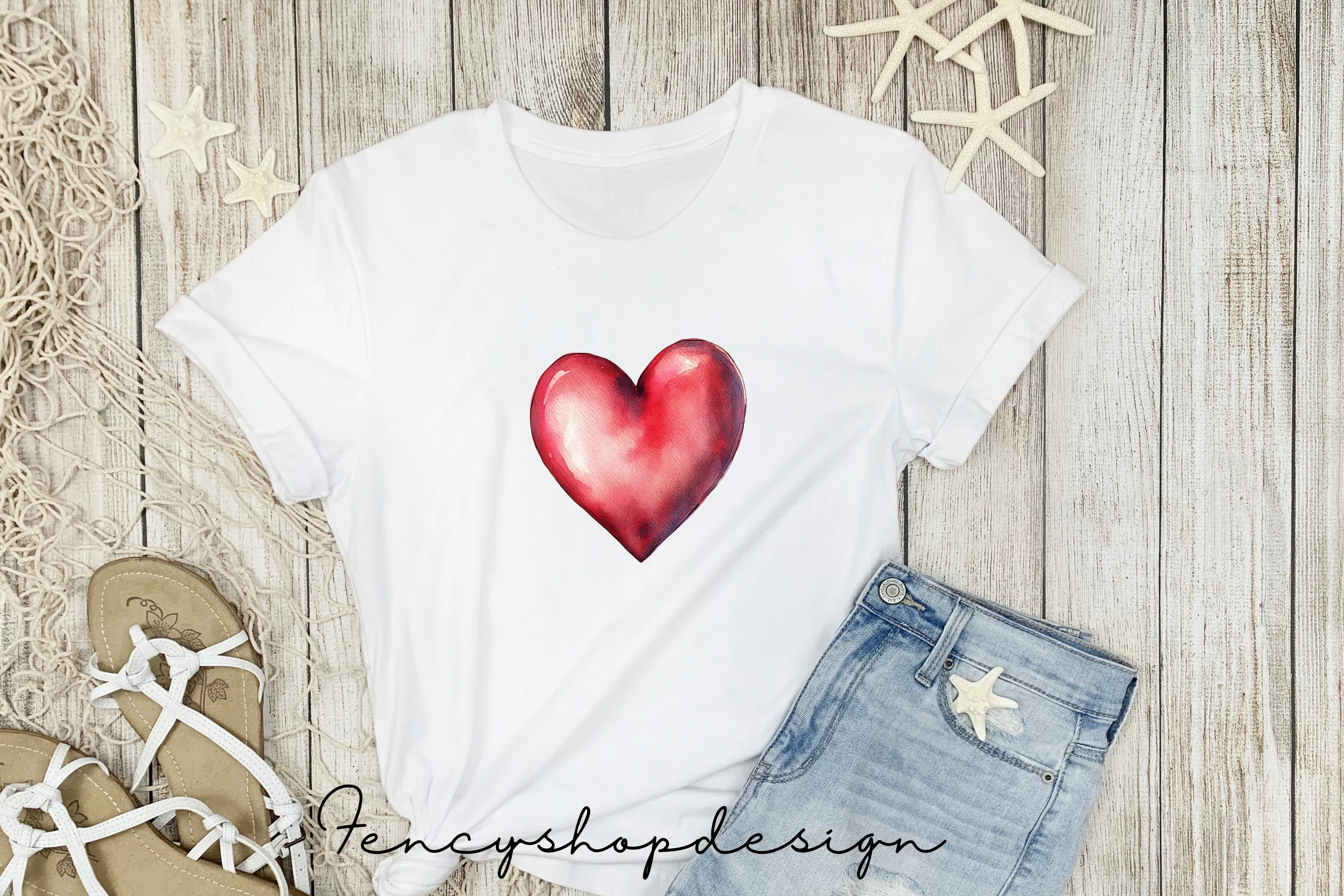 Lovely Red Hearts Clipart Bundle - Image 4