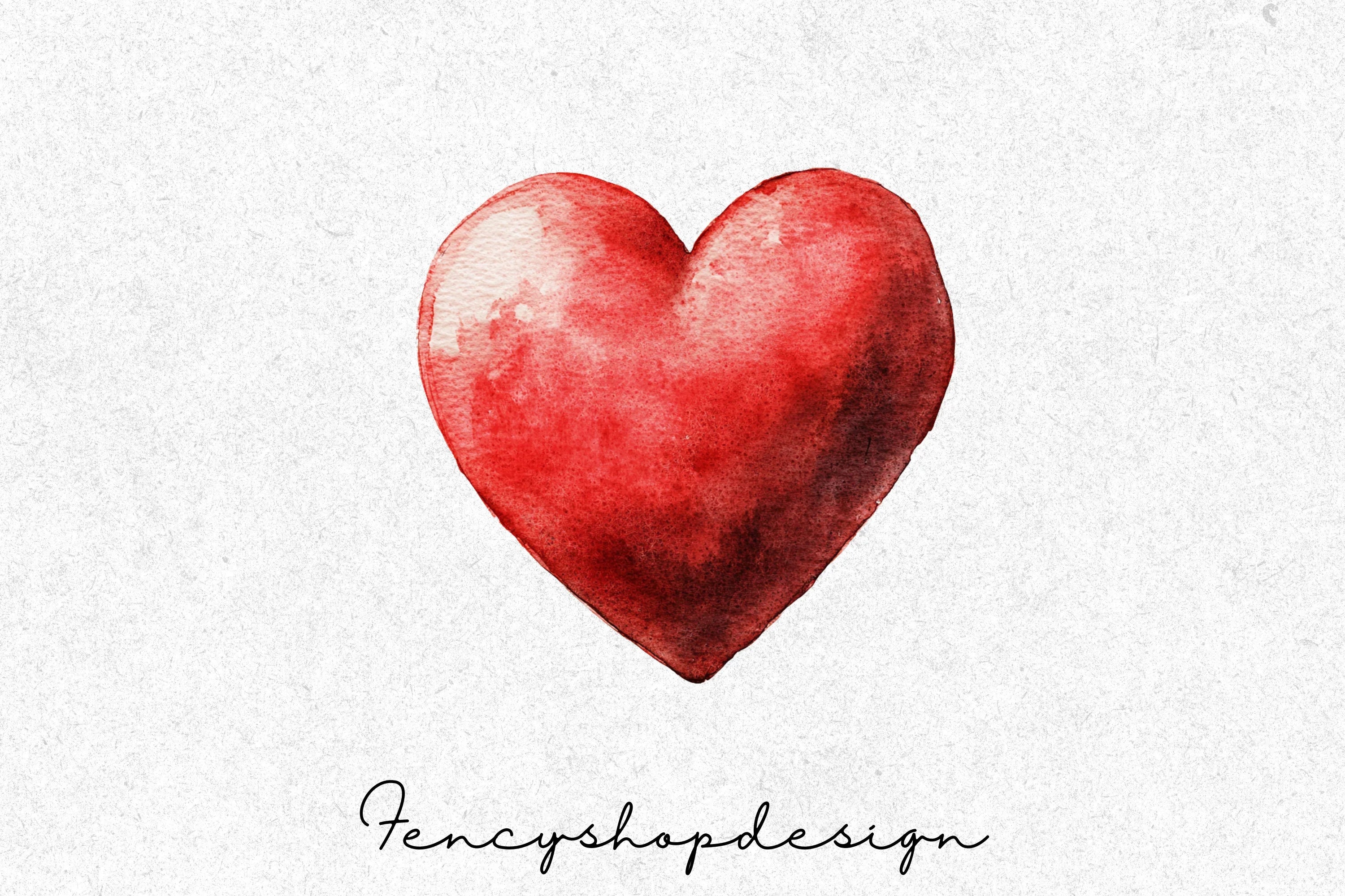 Lovely Red Hearts Clipart Bundle - Image 7