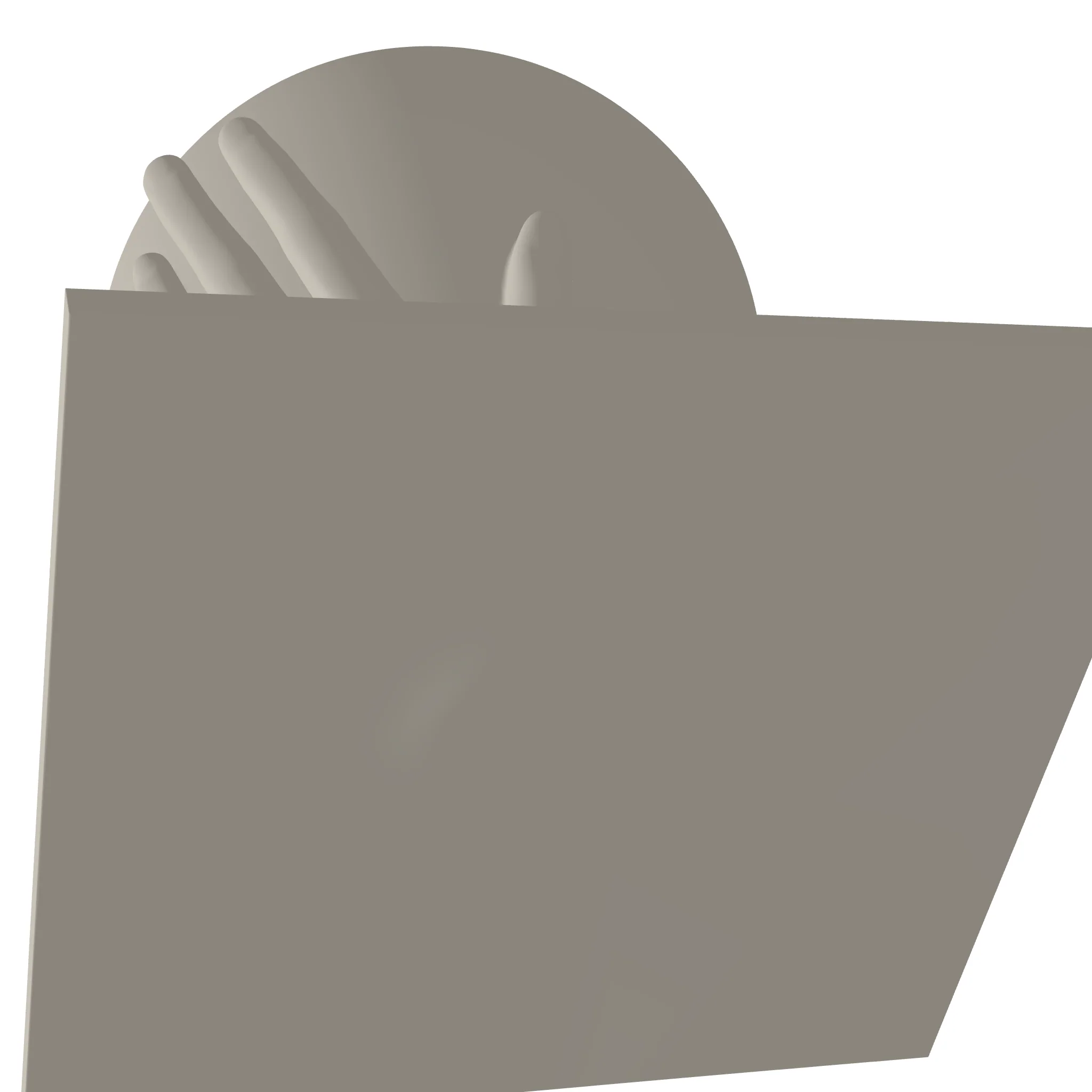 Low Poly Hand Bowl 3D Print STL File - Image 2