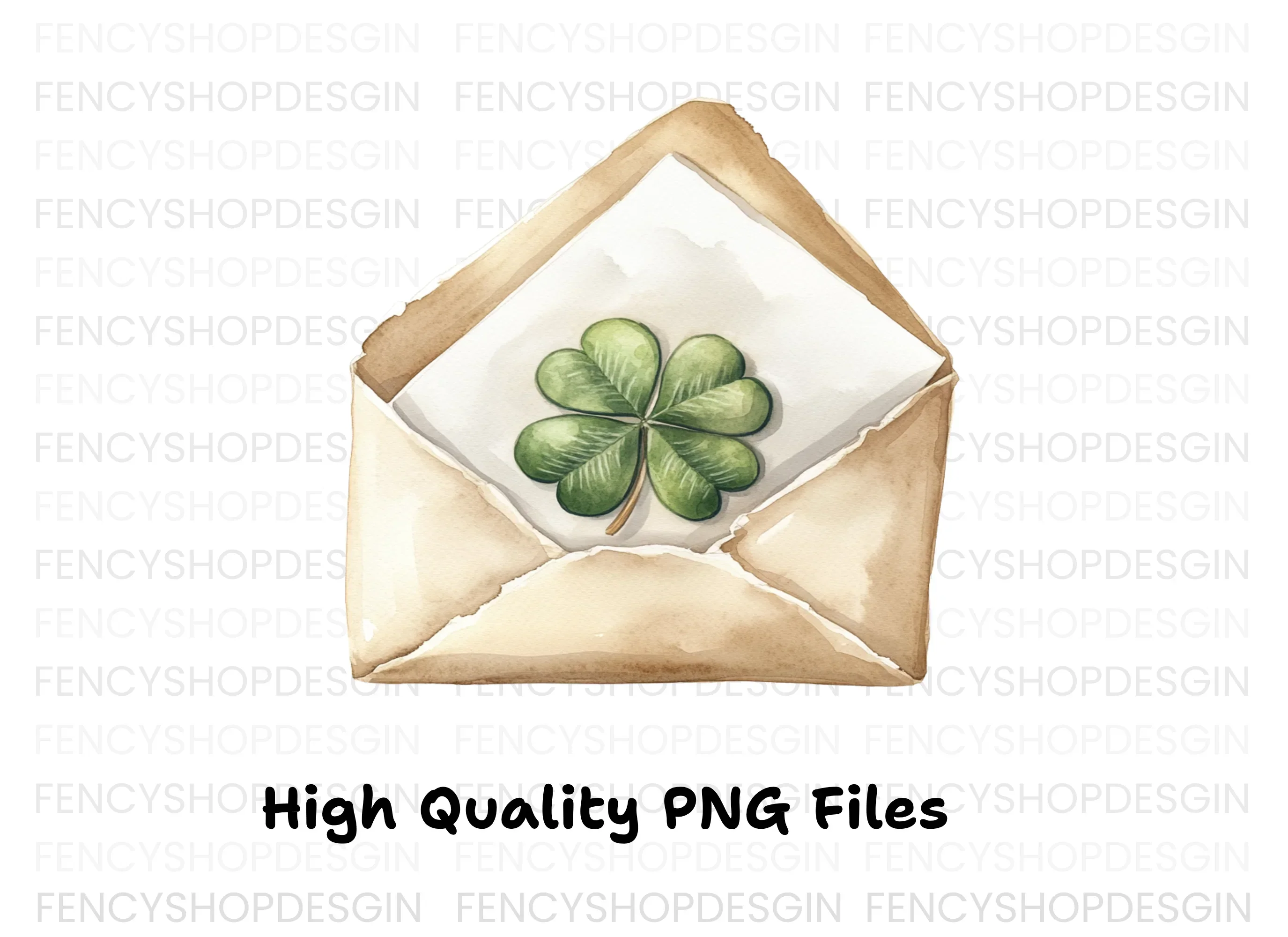 Lucky Clover Envelopes Clipart Bundle - Image 3