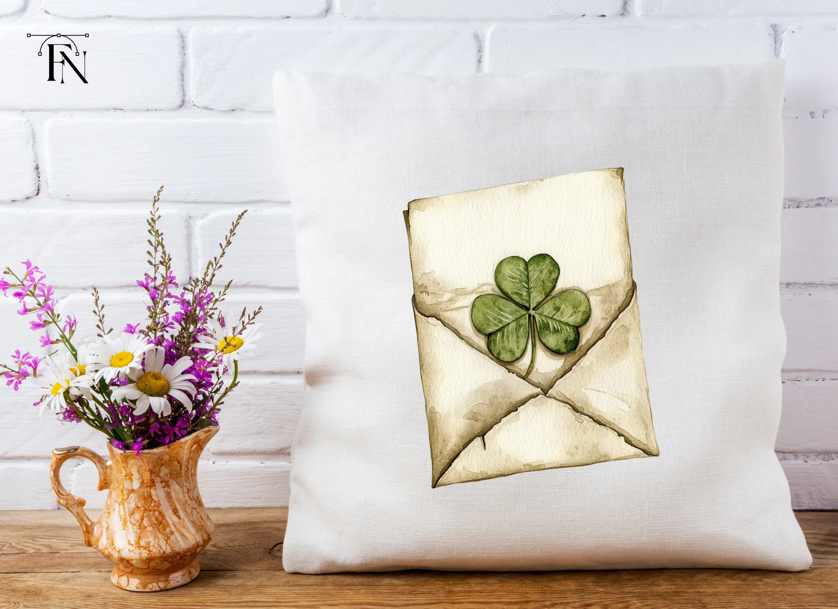 Lucky Clover Envelopes Clipart Bundle - Image 5