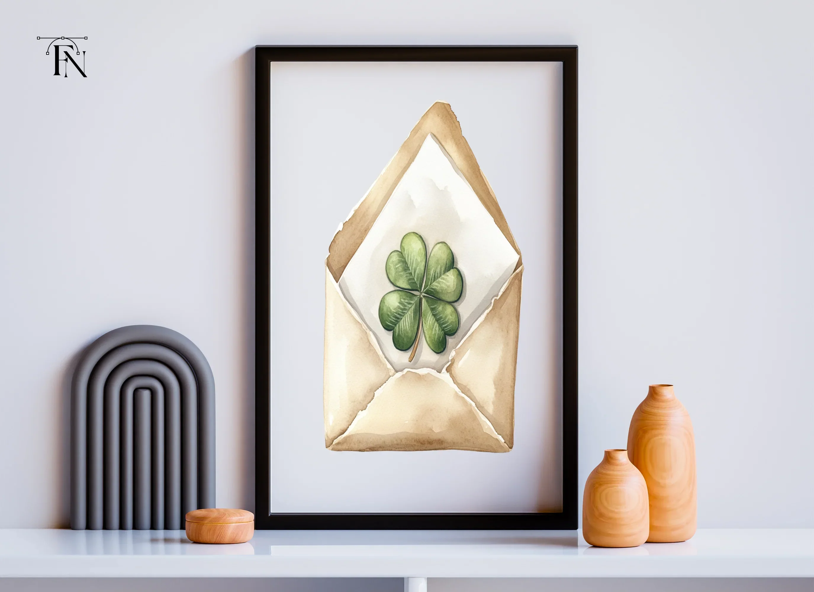 Lucky Clover Envelopes Clipart Bundle - Image 6