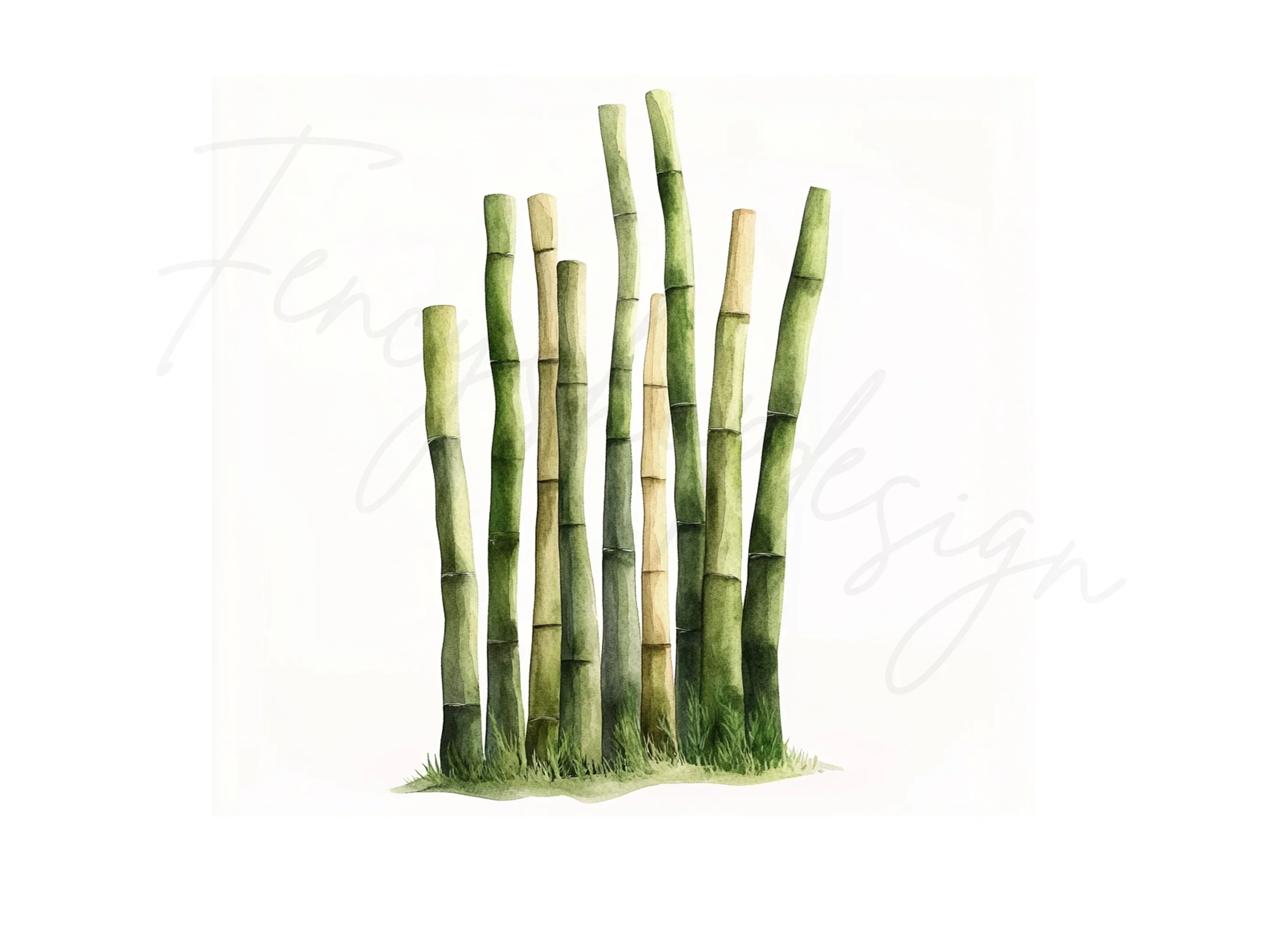 Lush Bamboo Forest Clipart Bundle - Image 2