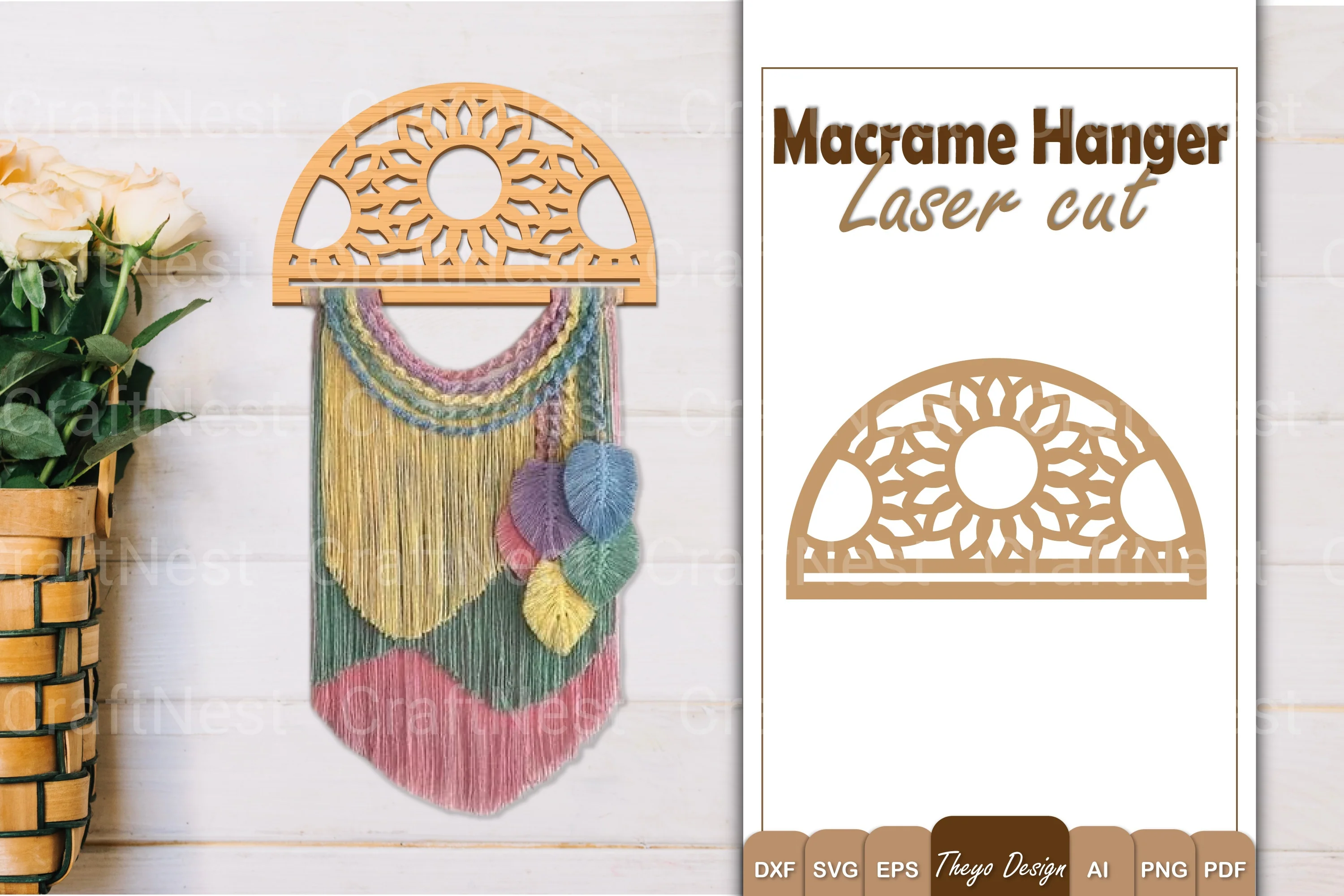 Macrame Flower SVG Bundle