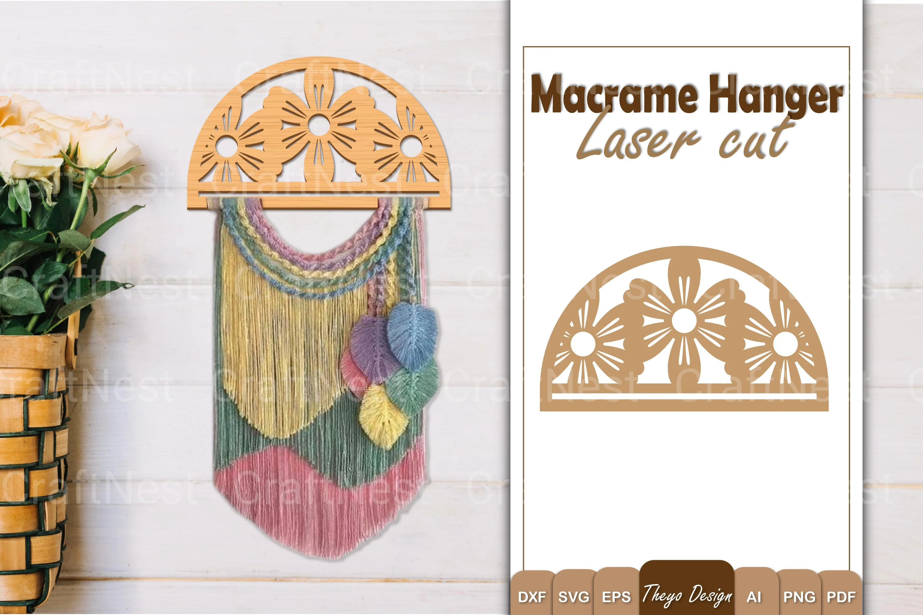 Macrame Flower SVG Bundle