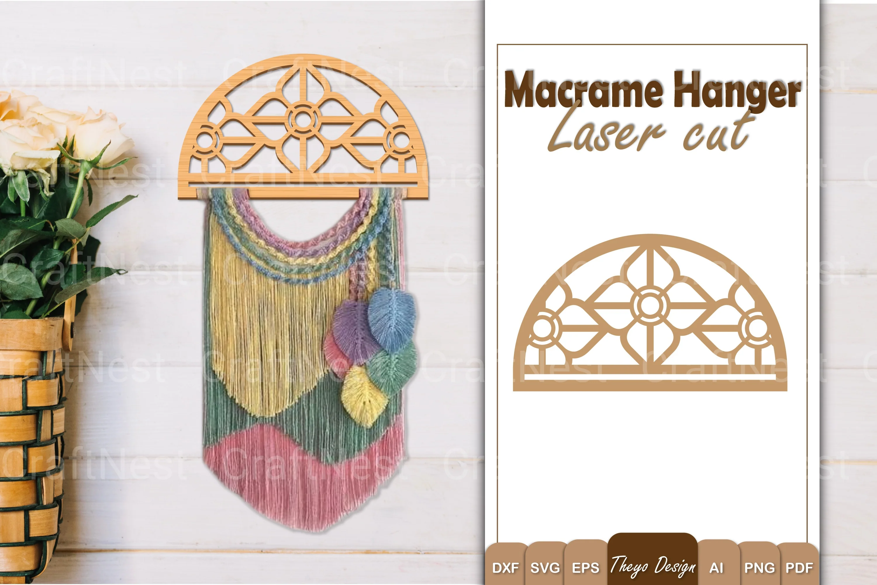 Macrame Flower SVG Bundle