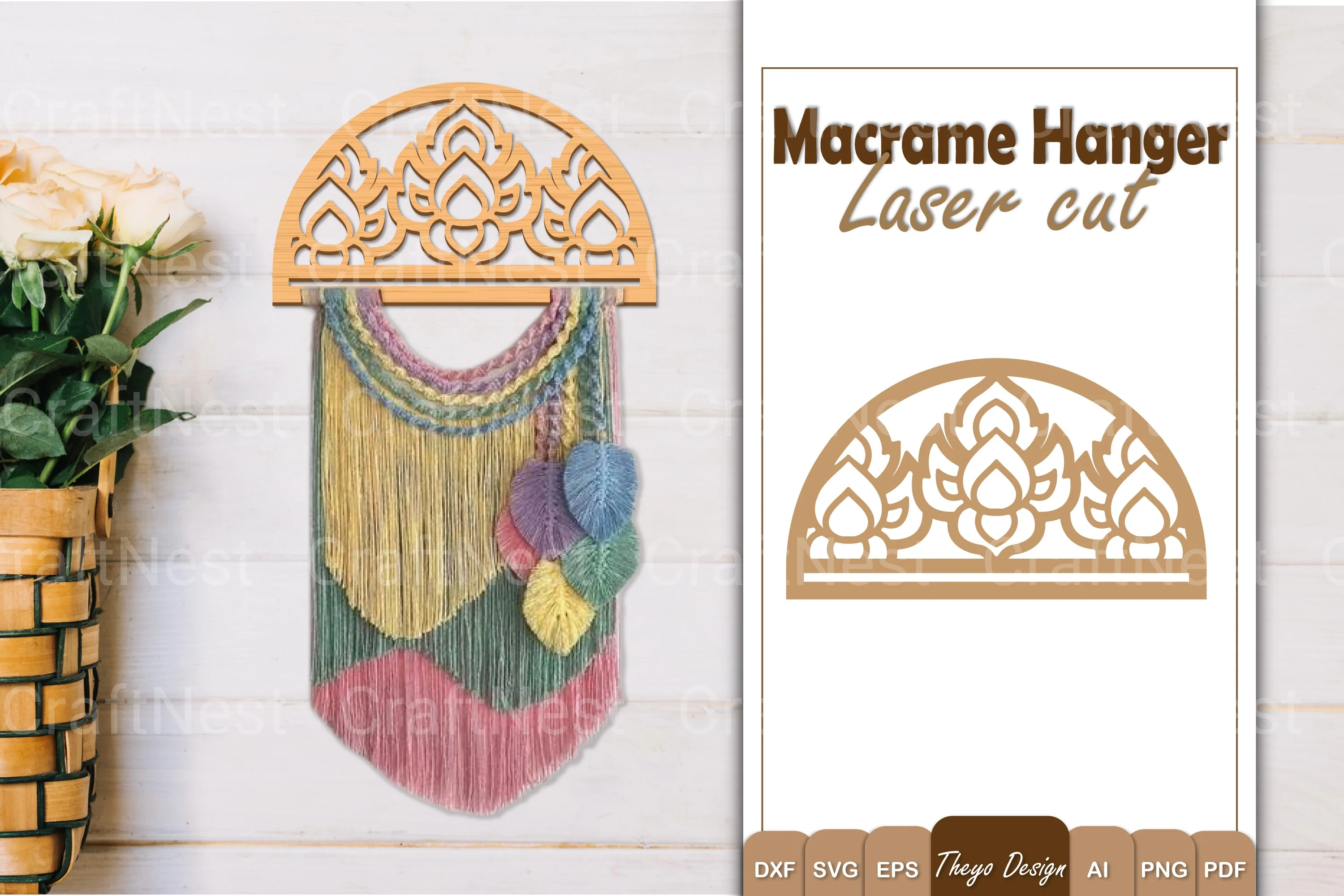 Macrame Flower SVG Bundle