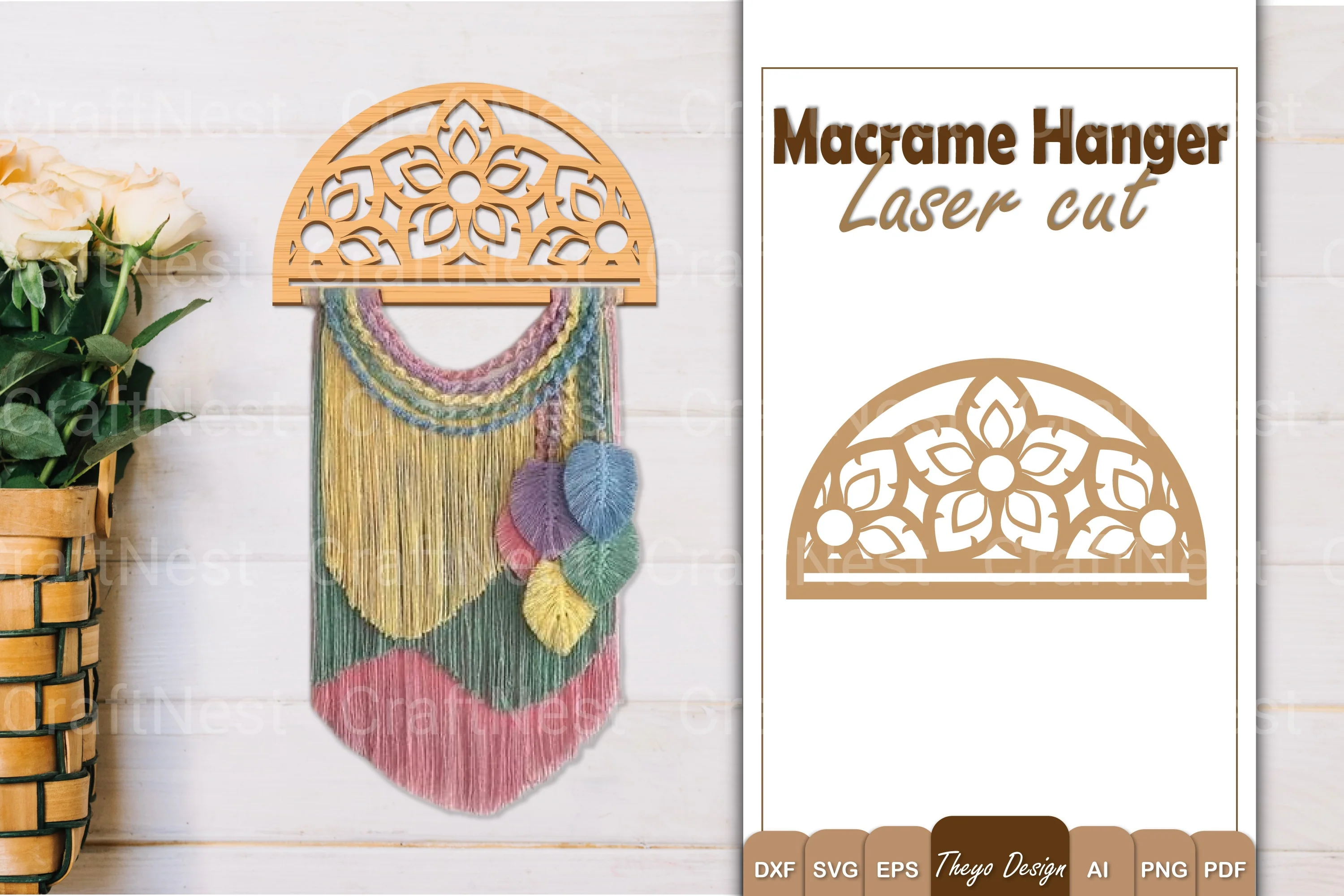 Macrame Flower SVG Bundle