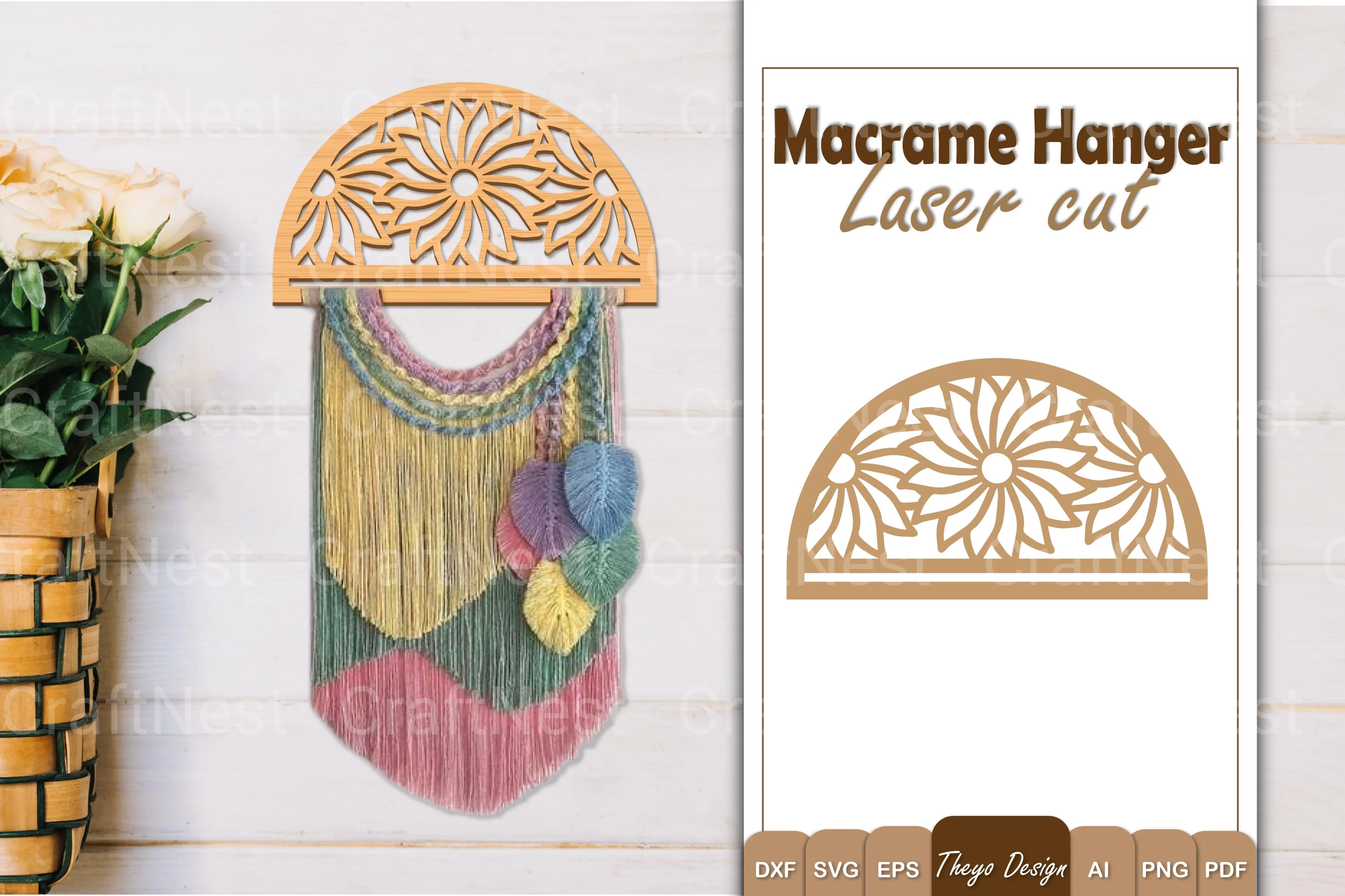 Macrame Flower SVG Bundle
