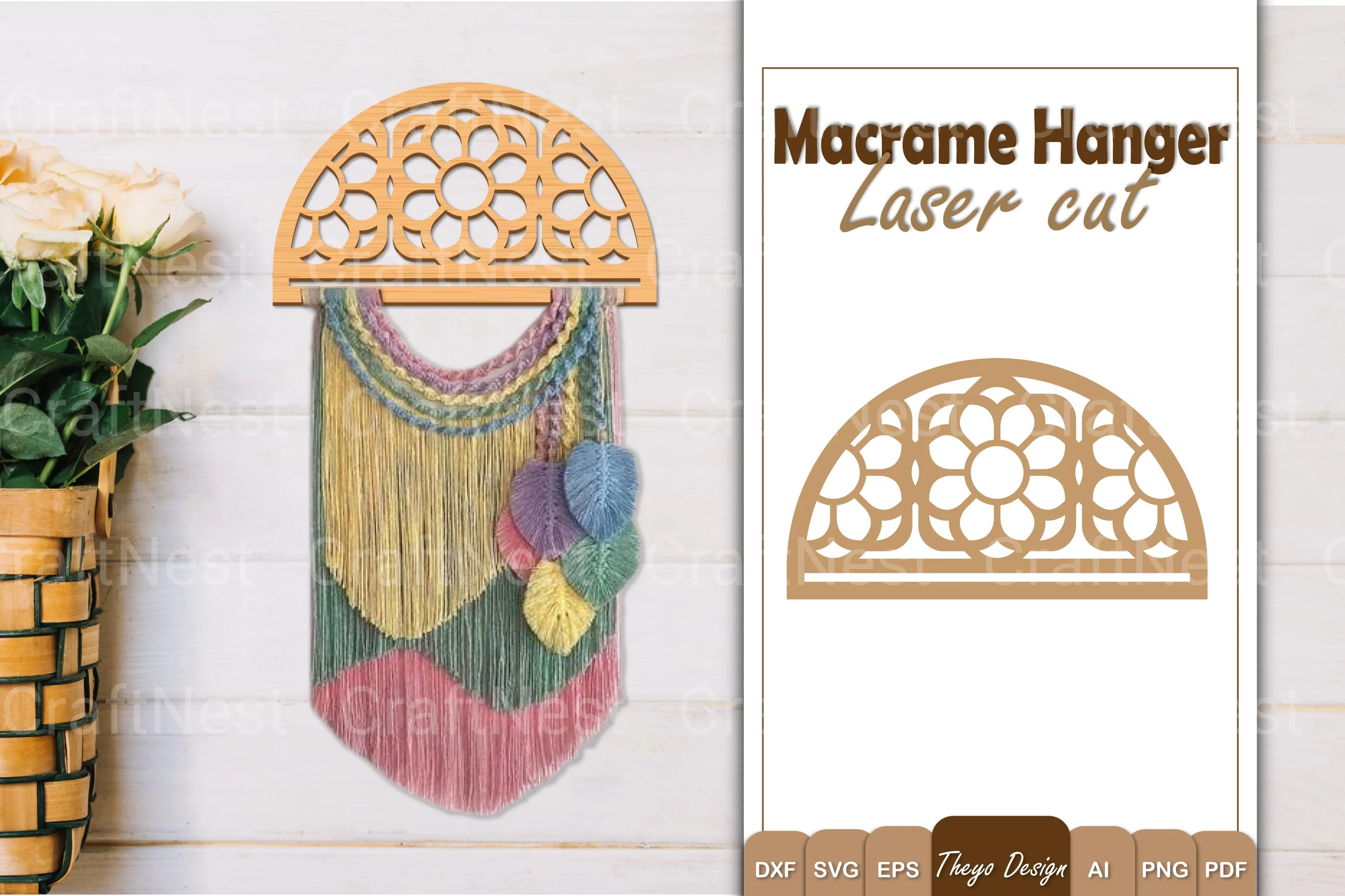 Macrame Flower SVG Bundle