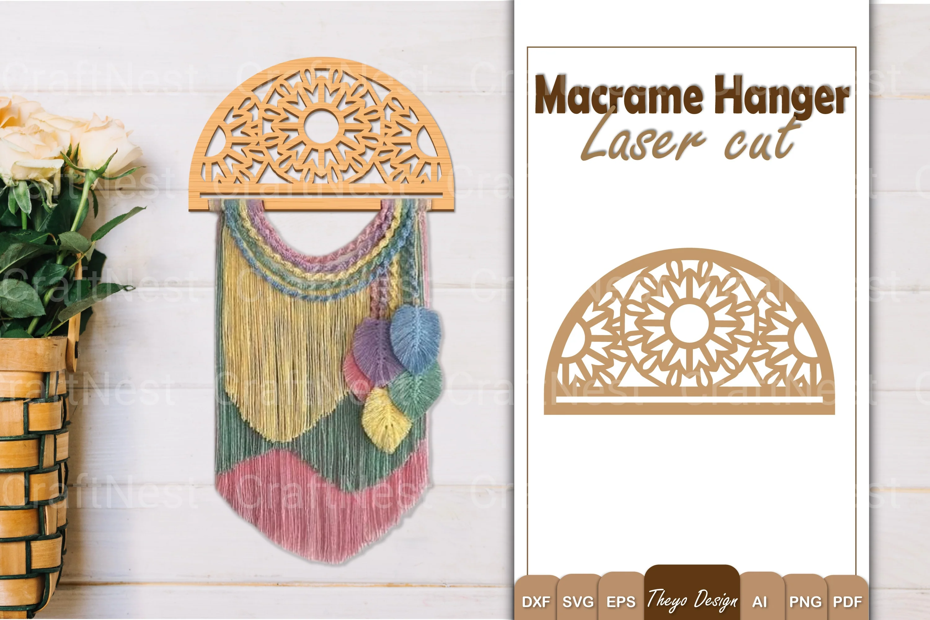 Macrame Flower SVG Bundle