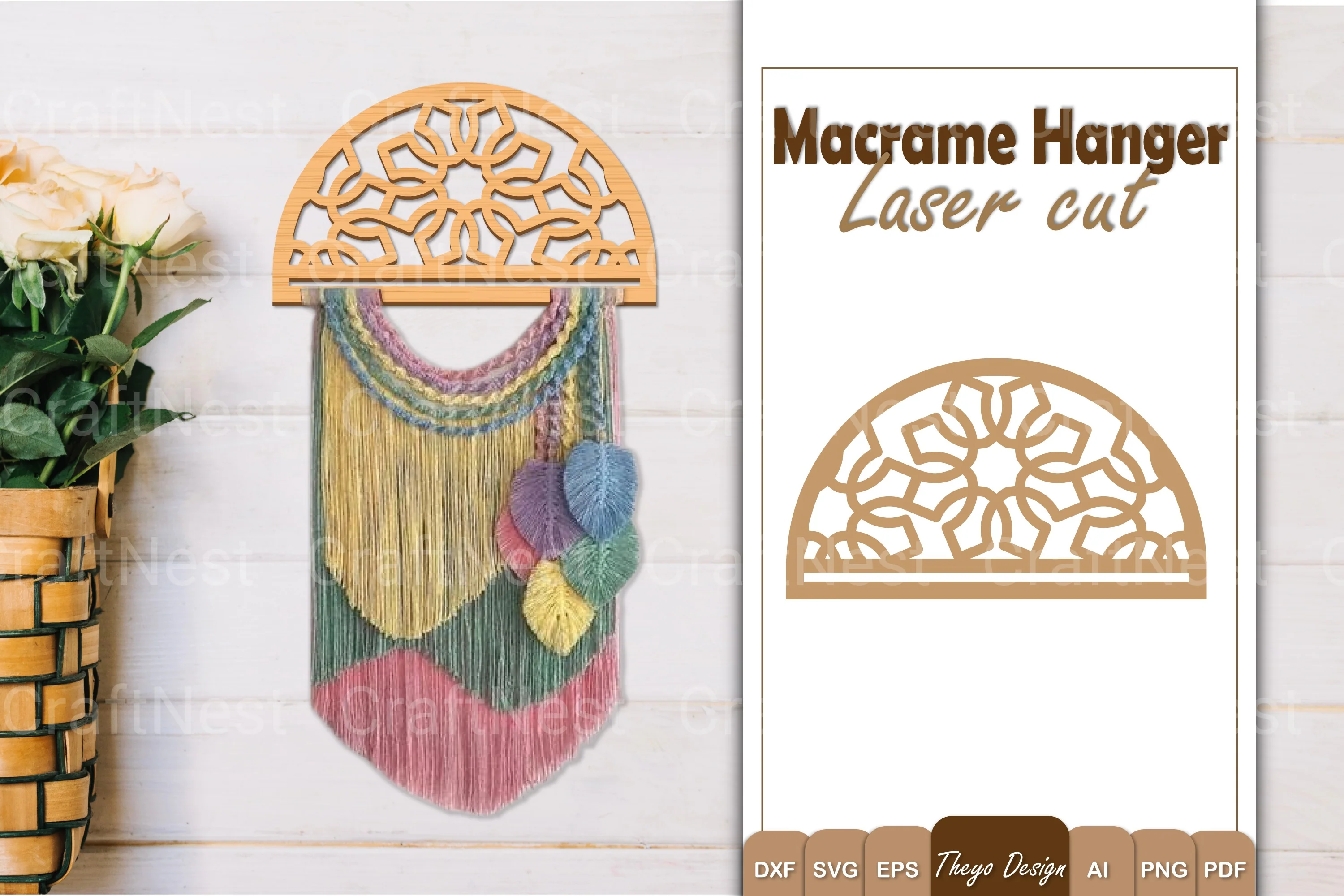 Macrame Flower SVG Bundle