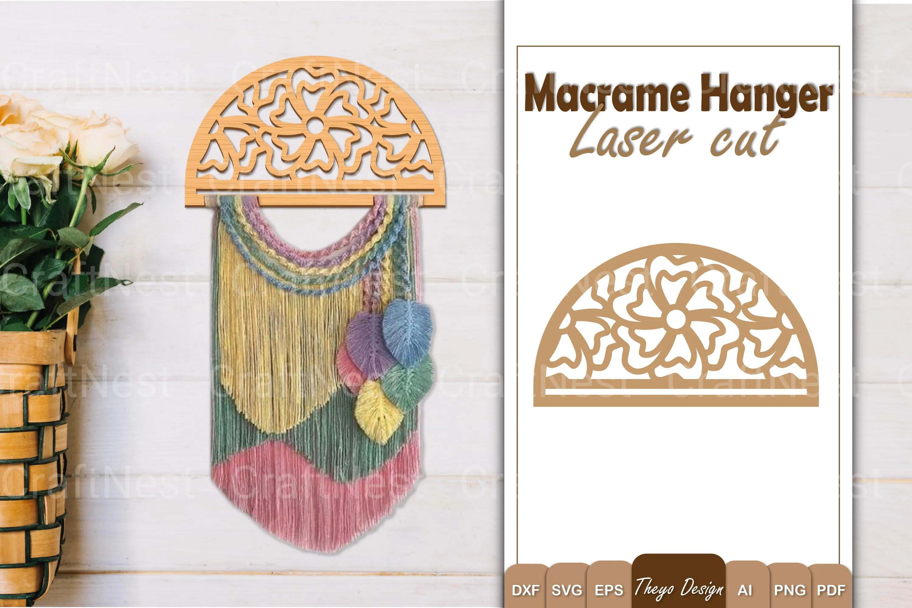 Macrame Flower SVG Bundle