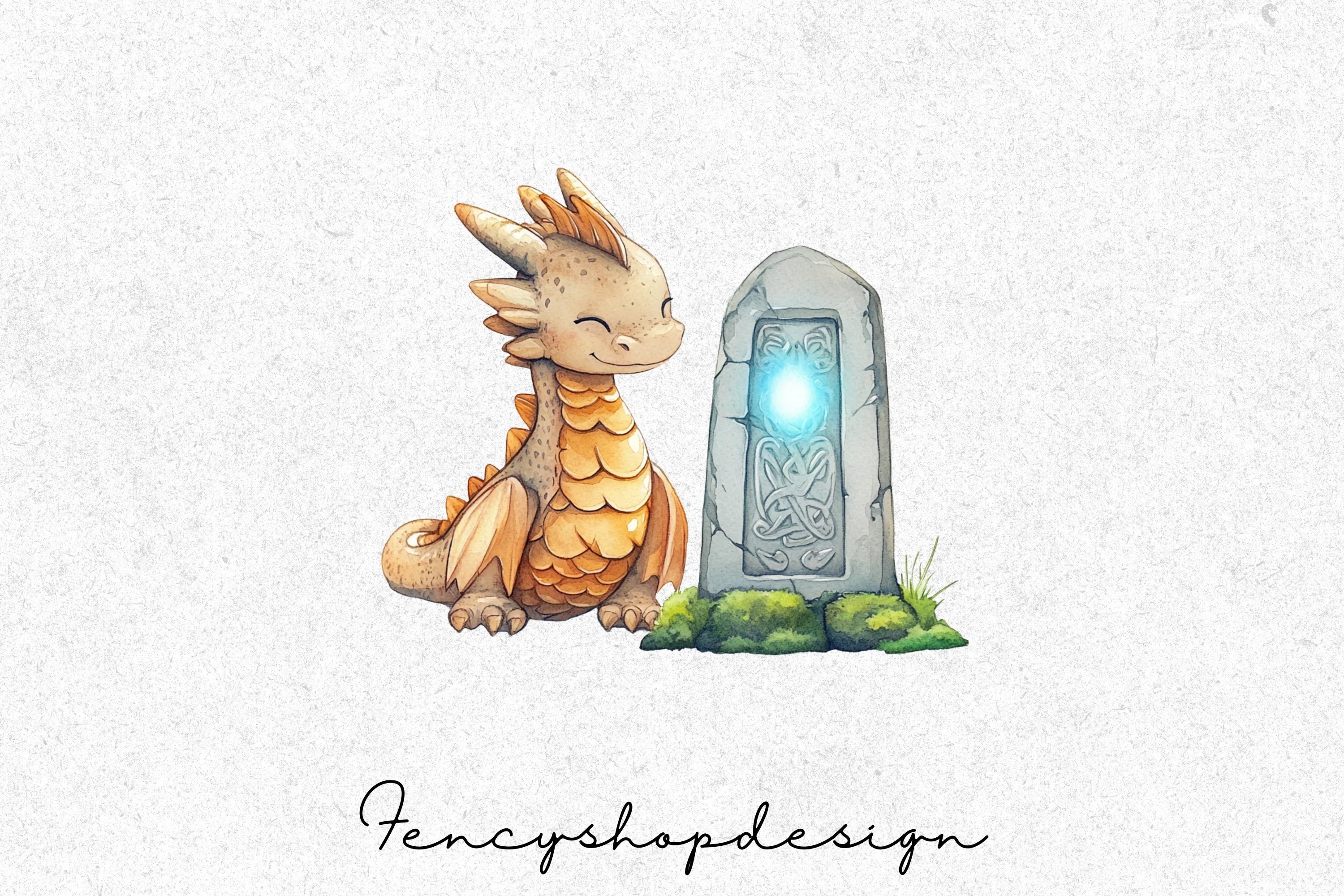 Magical Baby Dragon Clipart Bundle - Image 7