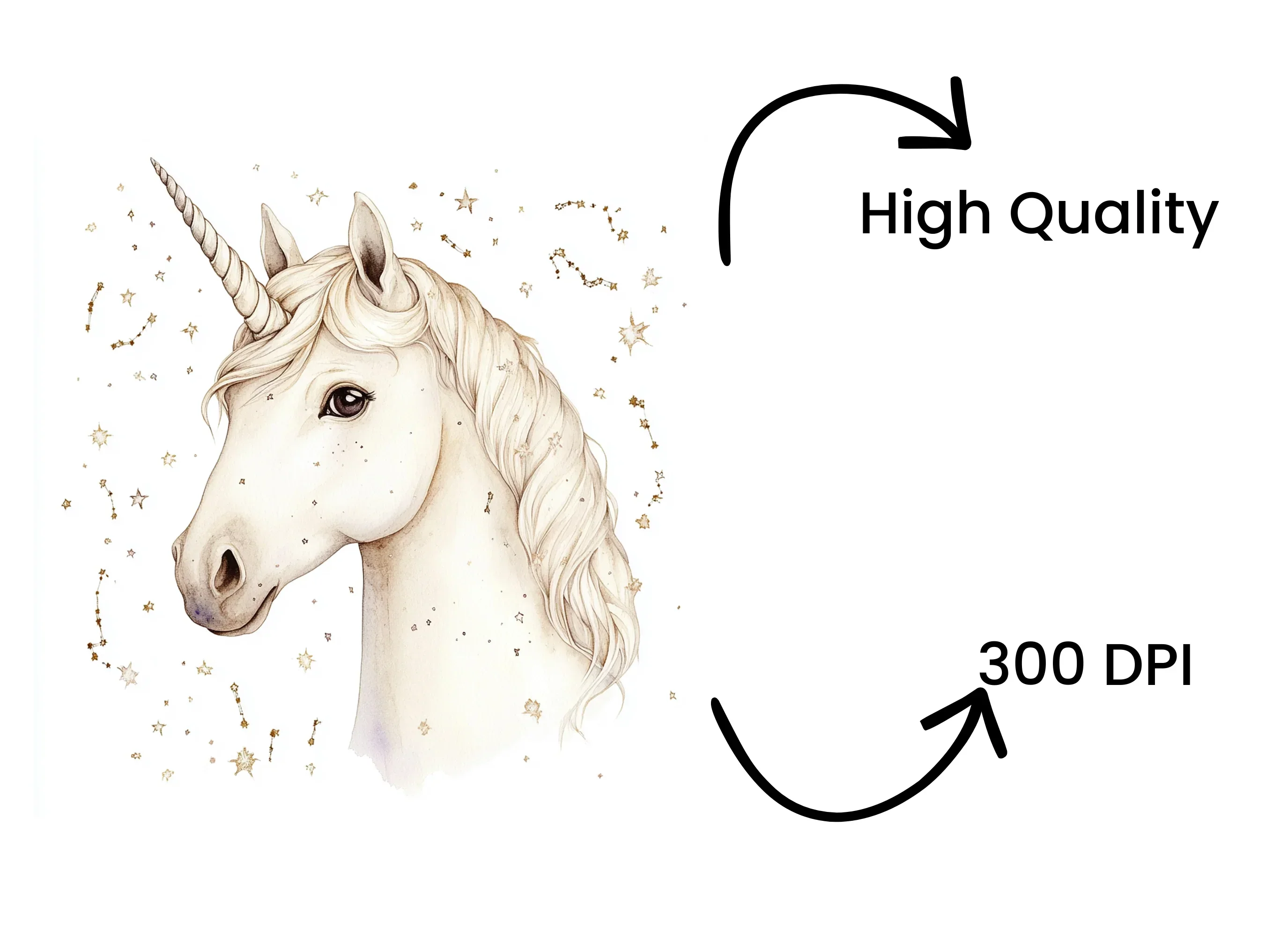 Magical Unicorn Head Clipart Bundle - Image 4