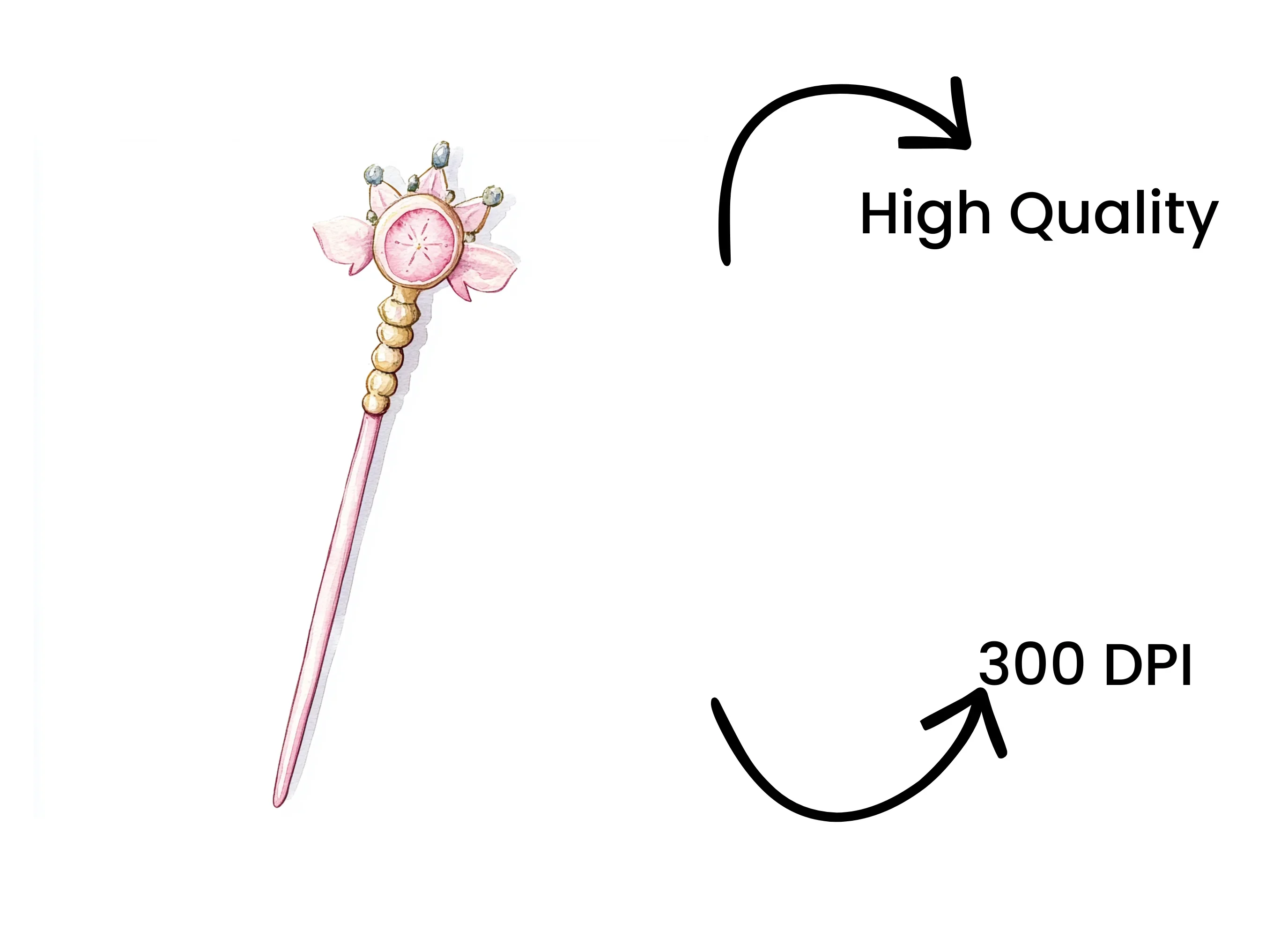 Magical Wands Clipart Bundle - Image 4