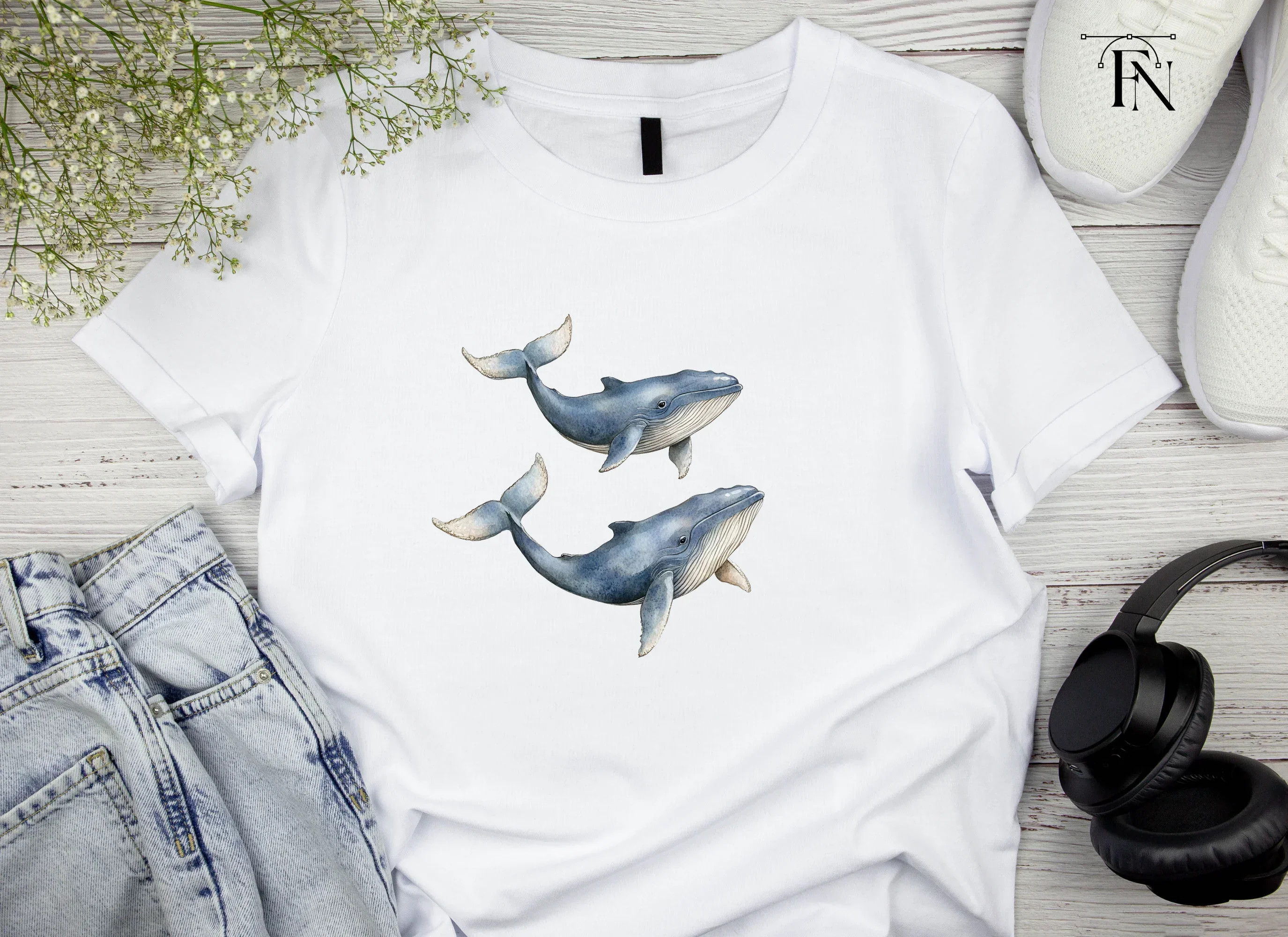 Majestic Blue Whale Clipart Bundle - Image 5