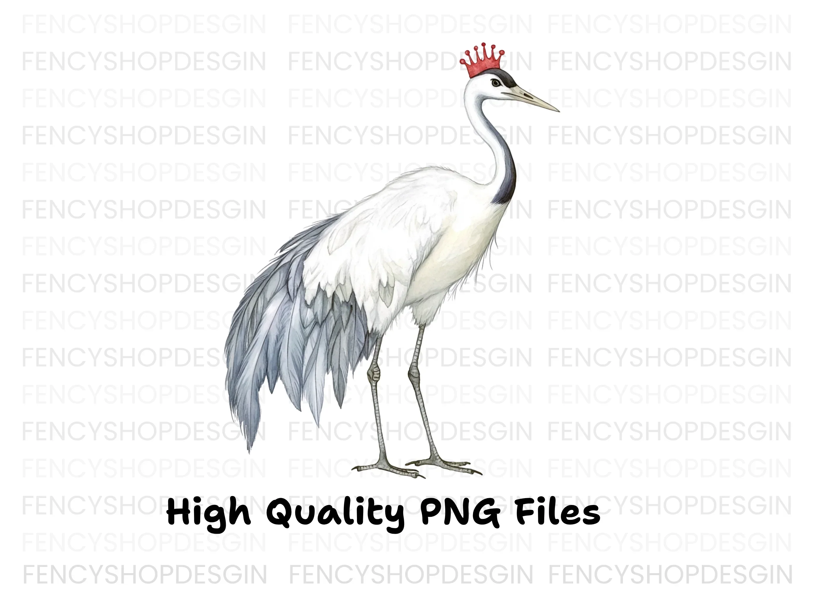Majestic Crowned Cranes Clipart Bundle - Image 4
