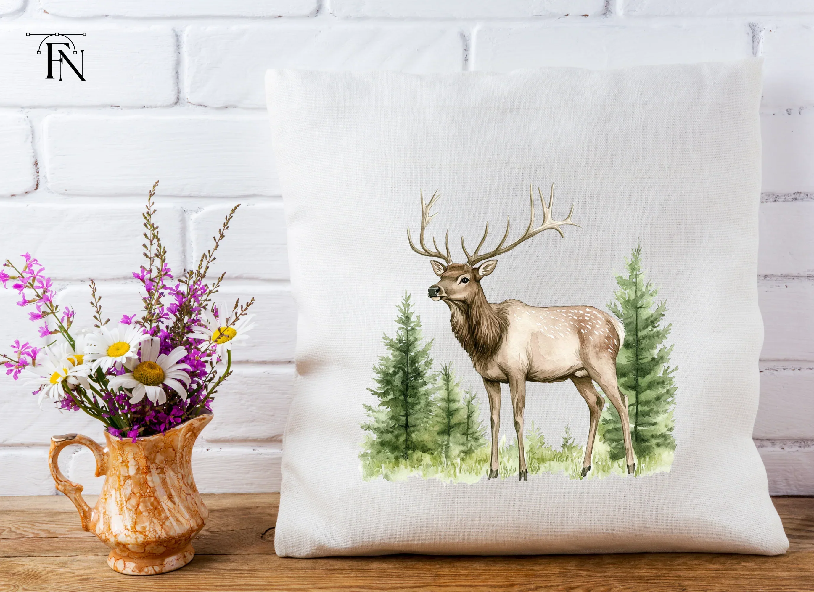 Majestic Elk in Forest Clipart Bundle - Image 5