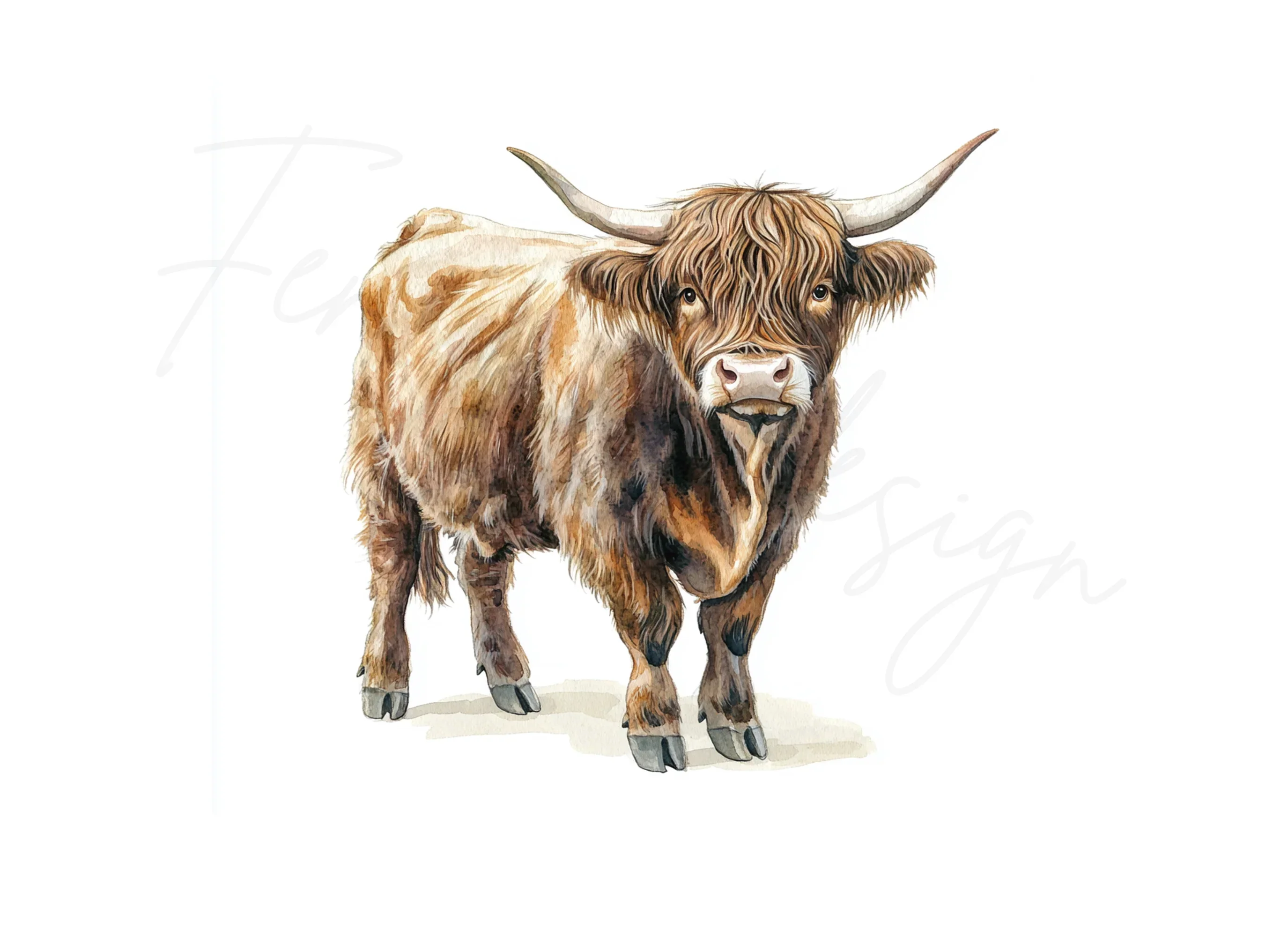 Majestic Highland Cattle Clipart Bundle - Image 3