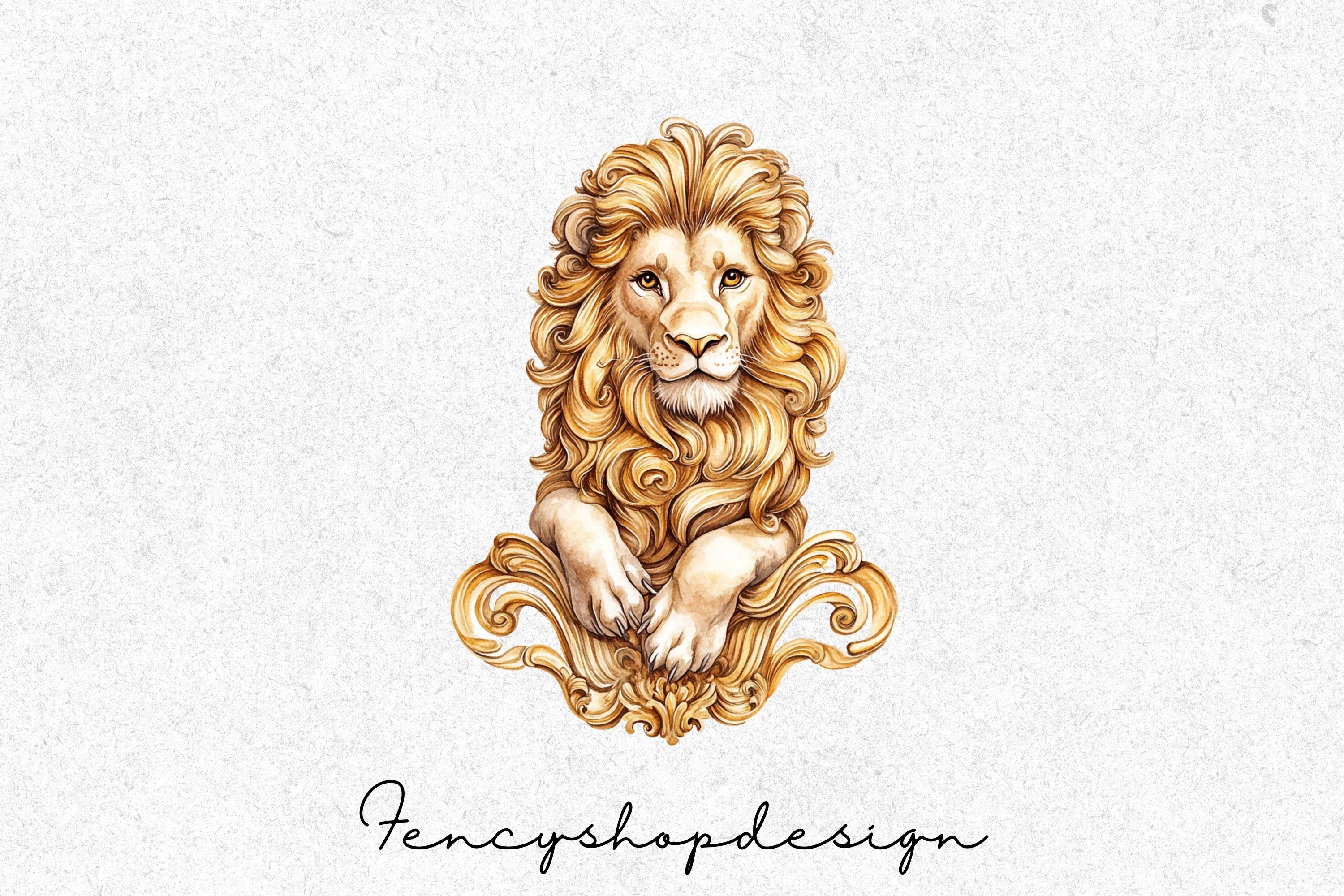 Majestic Lion Clipart Bundle - Image 3