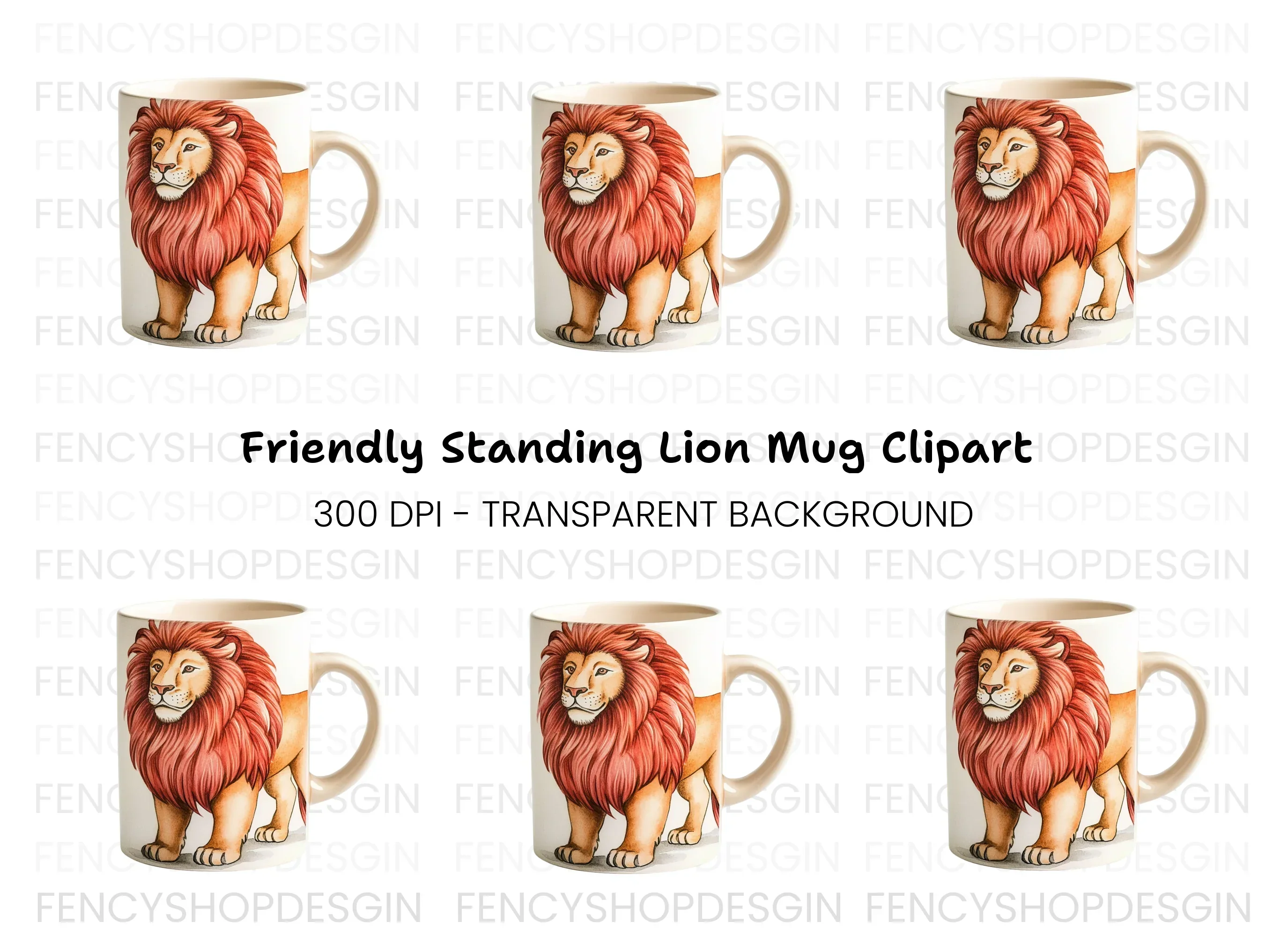 Majestic Lion Clipart Bundle for Crafts