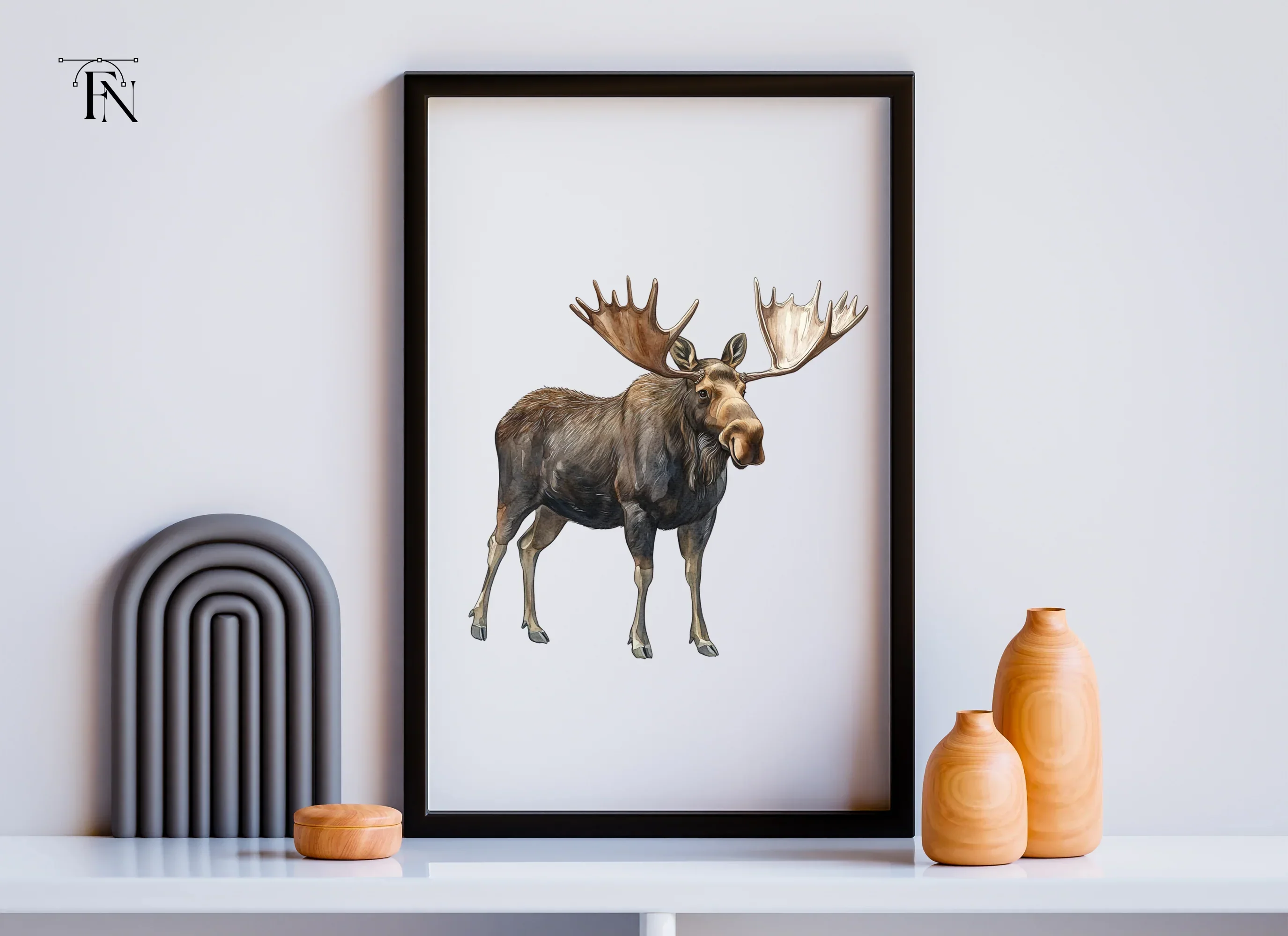 Majestic Moose Clipart Bundle - Image 4