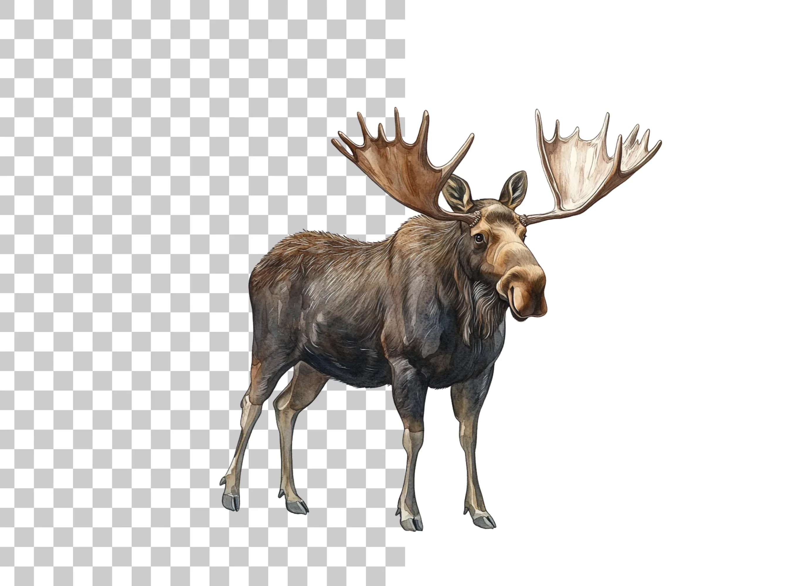 Majestic Moose Clipart Bundle - Image 6