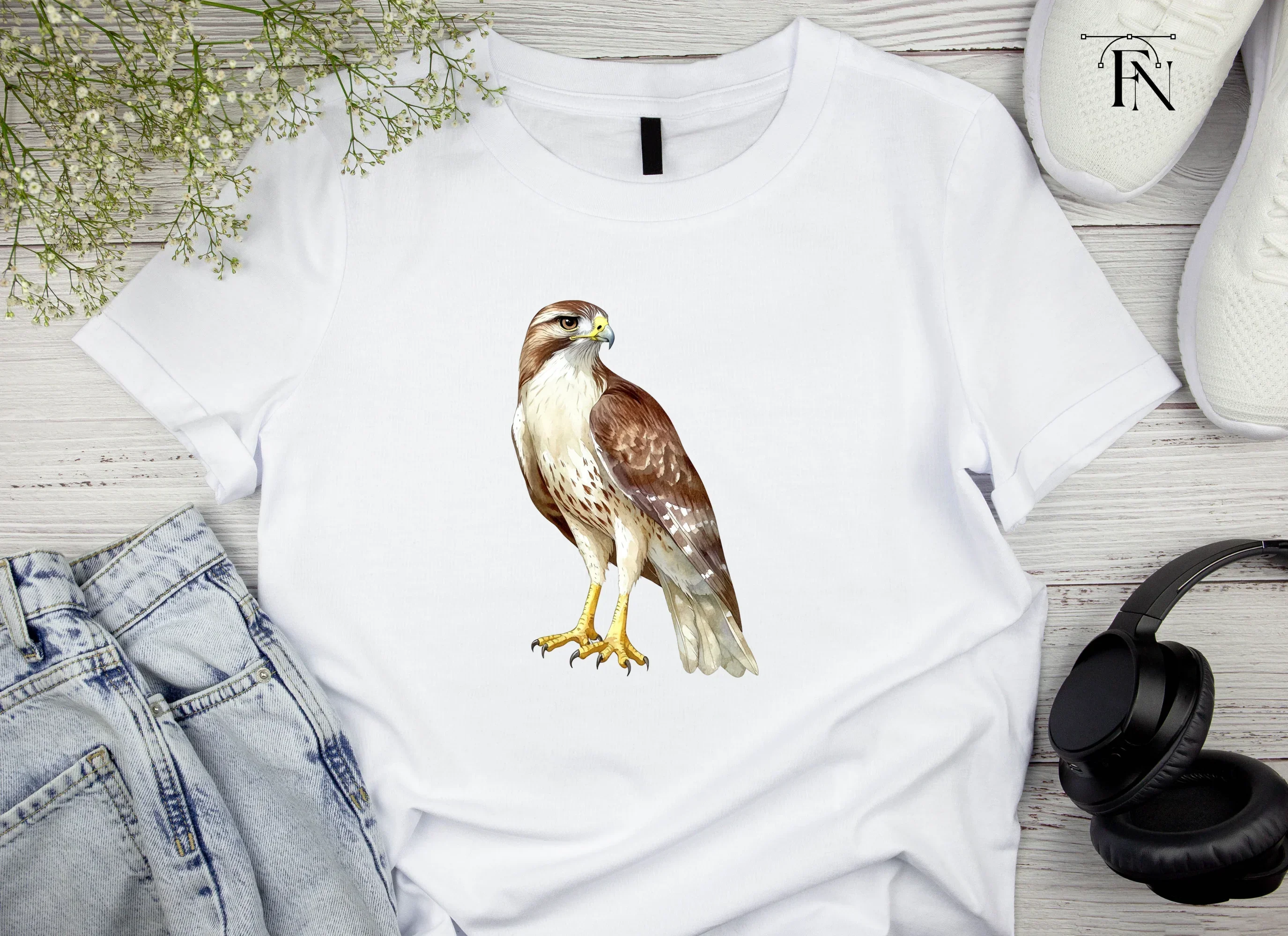 Majestic Red Tailed Hawk Clipart Bundle - Image 6