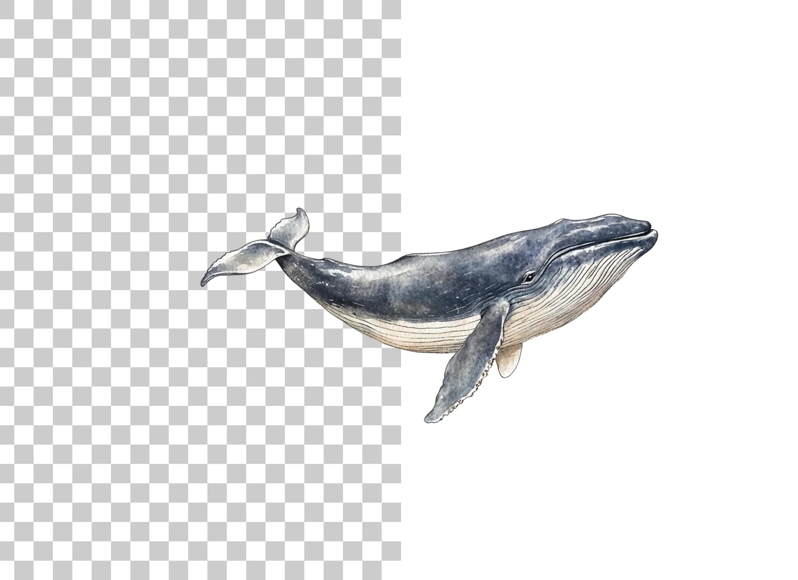 Majestic Whale Duo Clipart Bundle - Image 2
