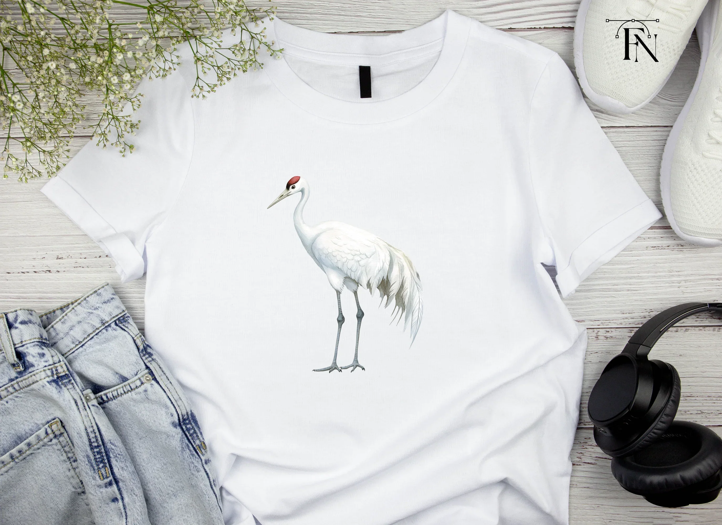 Majestic White Crane Clipart Bundle - Image 4