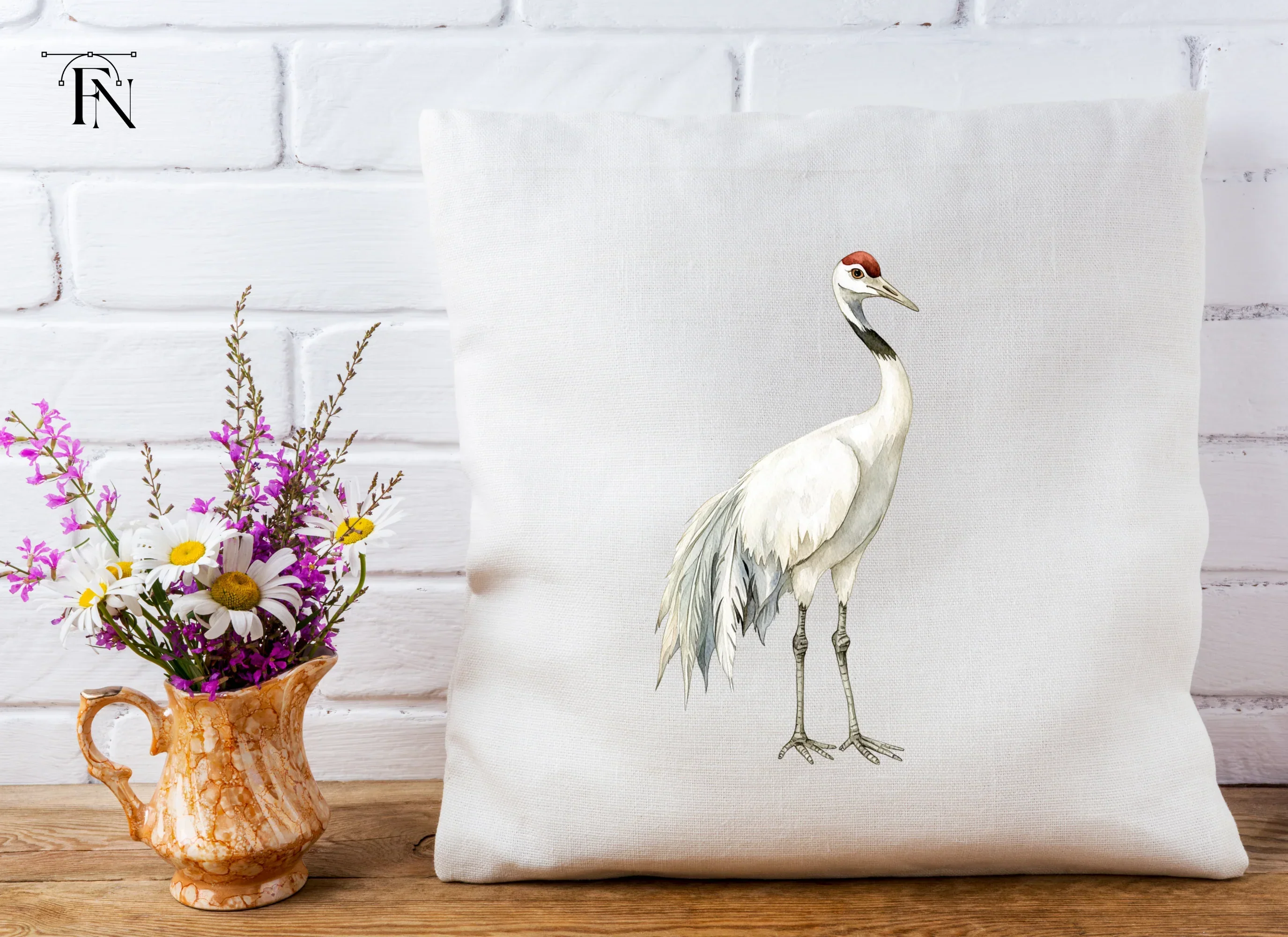 Majestic White Crane Clipart Bundle - Image 5