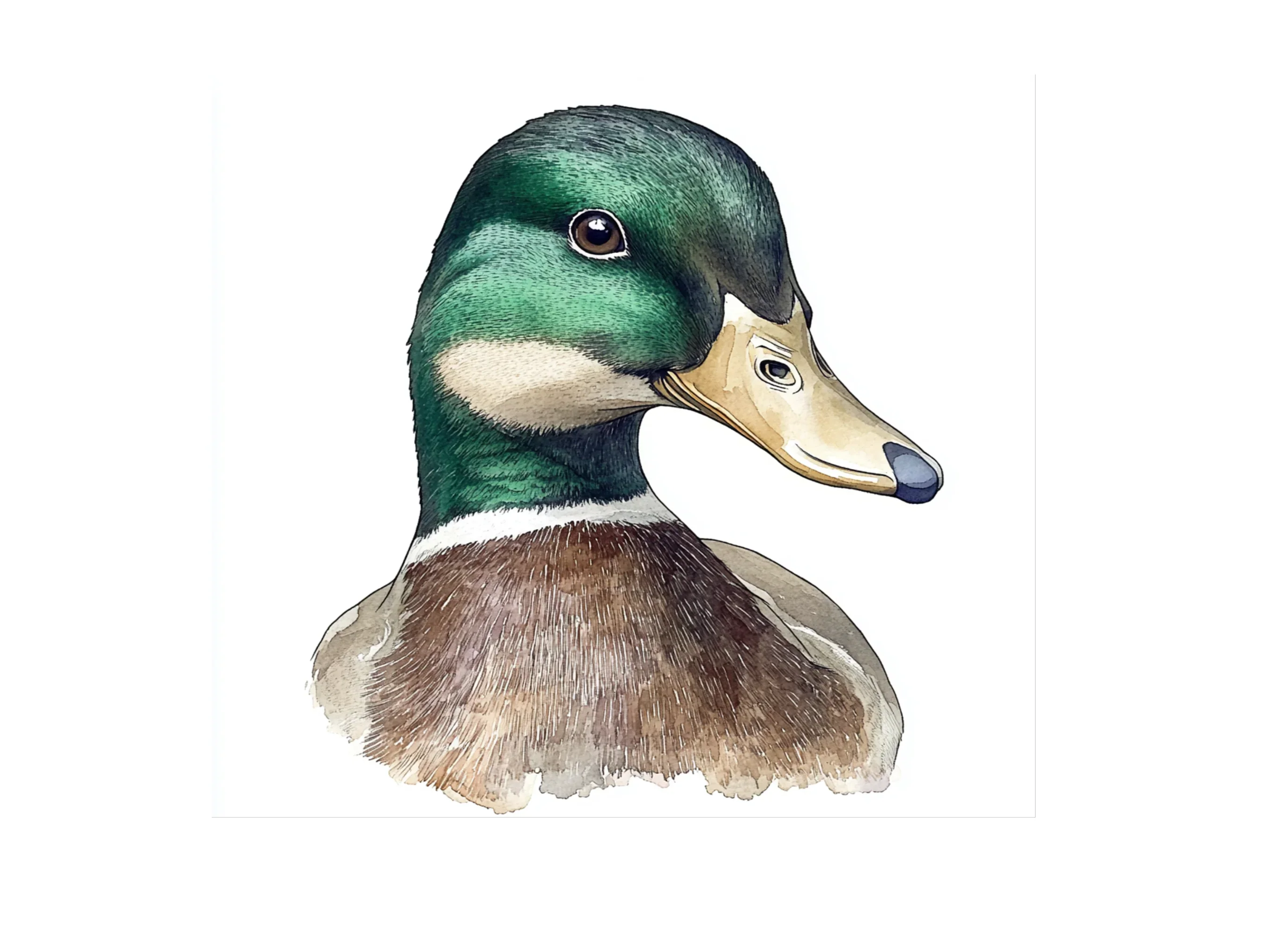 Mallard Duck Head Clipart Bundle - Image 2