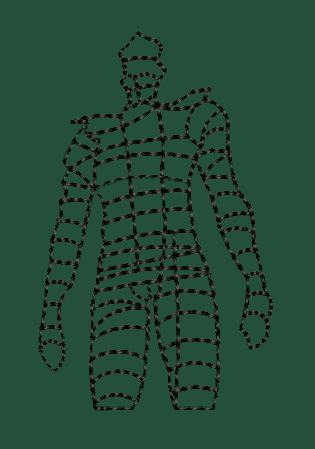 Man Line Art Embroidery Design
