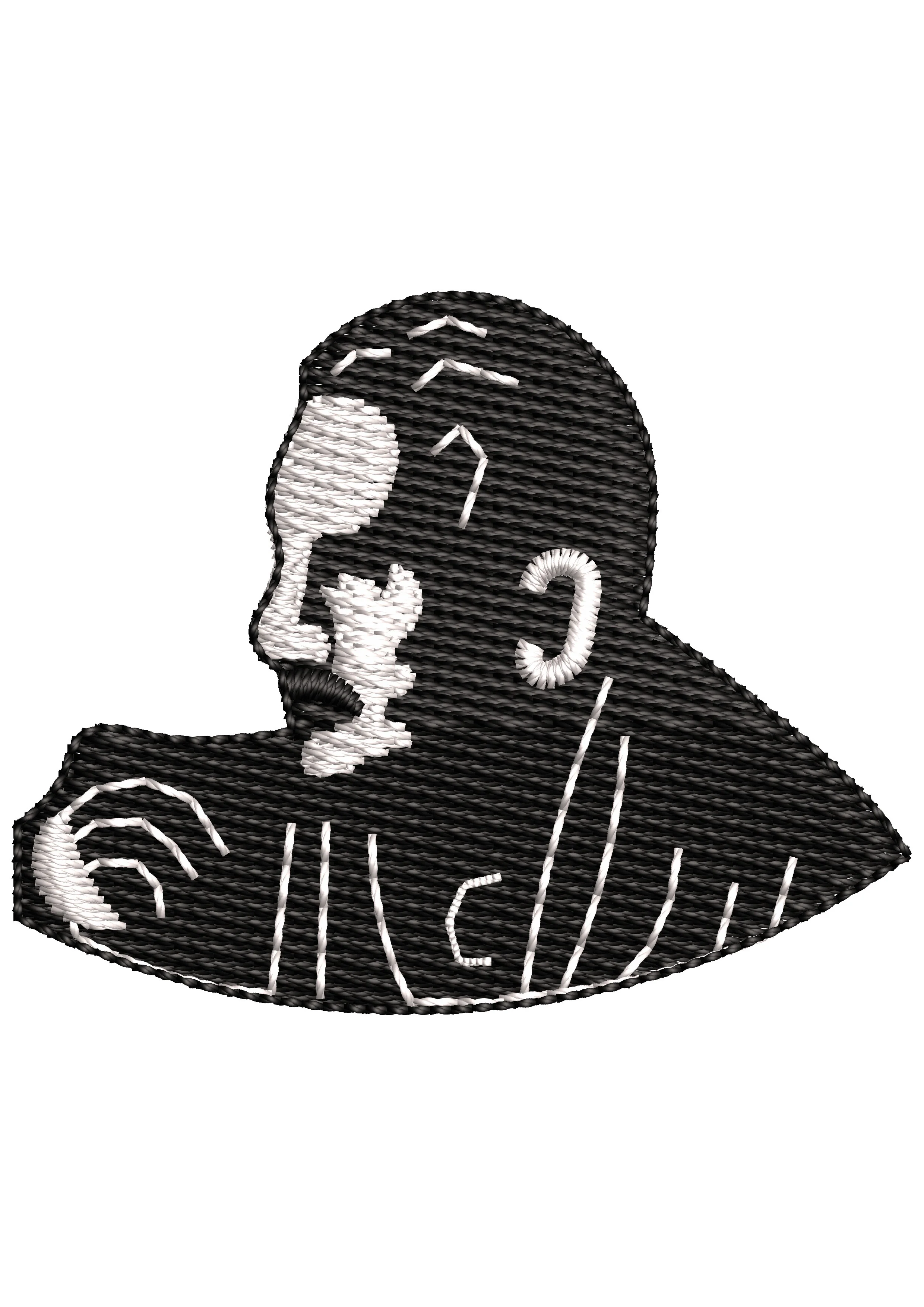 Man of Peace Embroidery Design