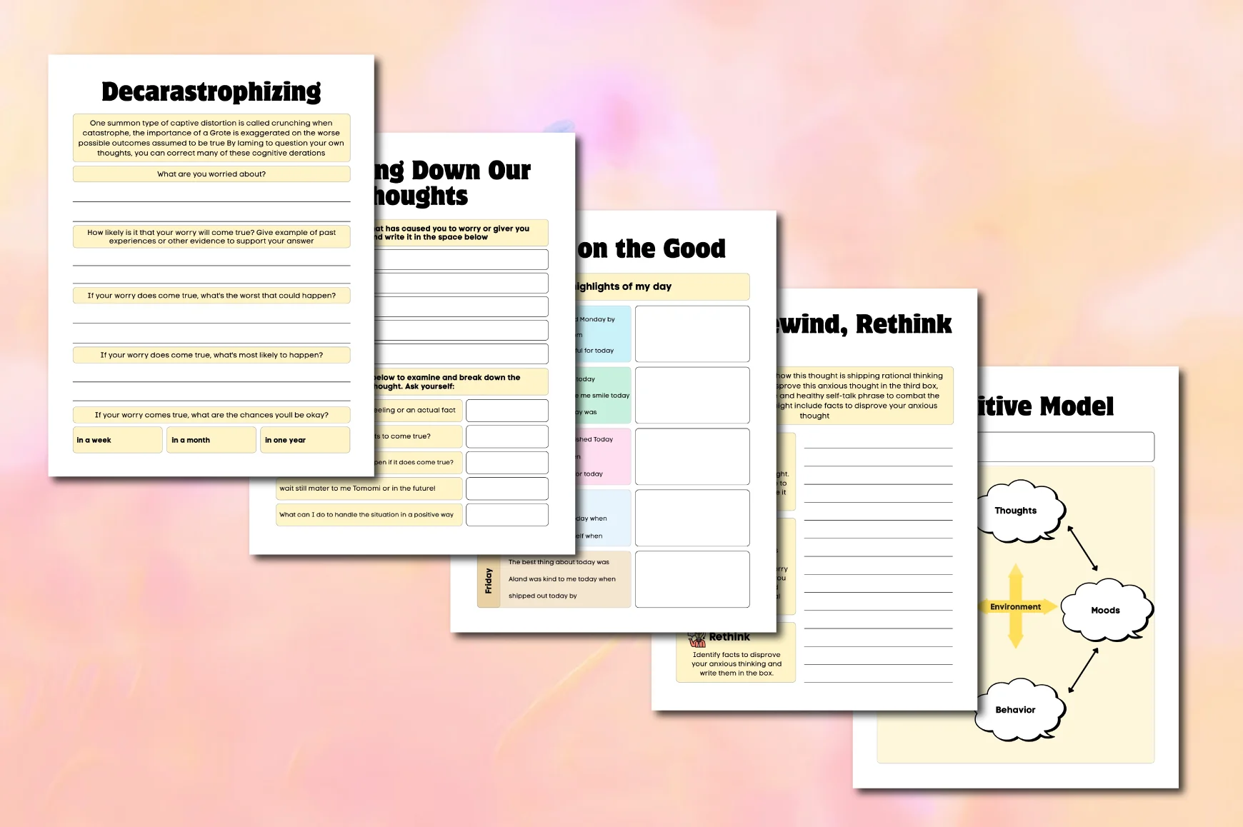 Manage Your Worries Activity Planner - Image 2