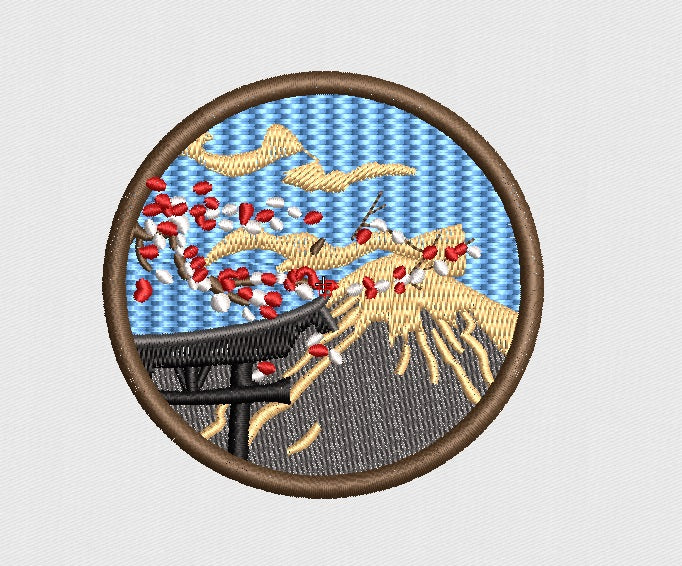 Map Embroidery Design