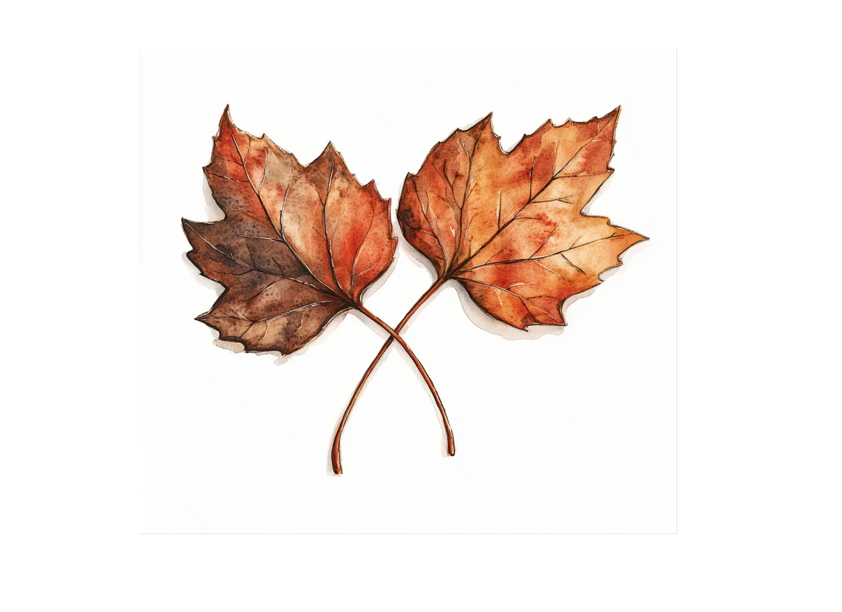 Maple Leaves Love Clipart Bundle - Image 3