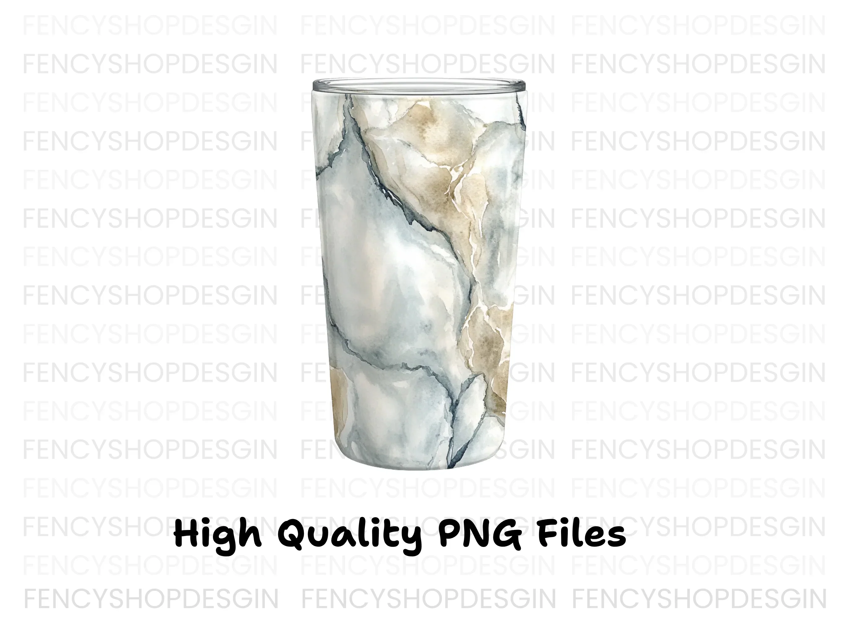 Marble Tumbler Clipart Bundle - Image 4