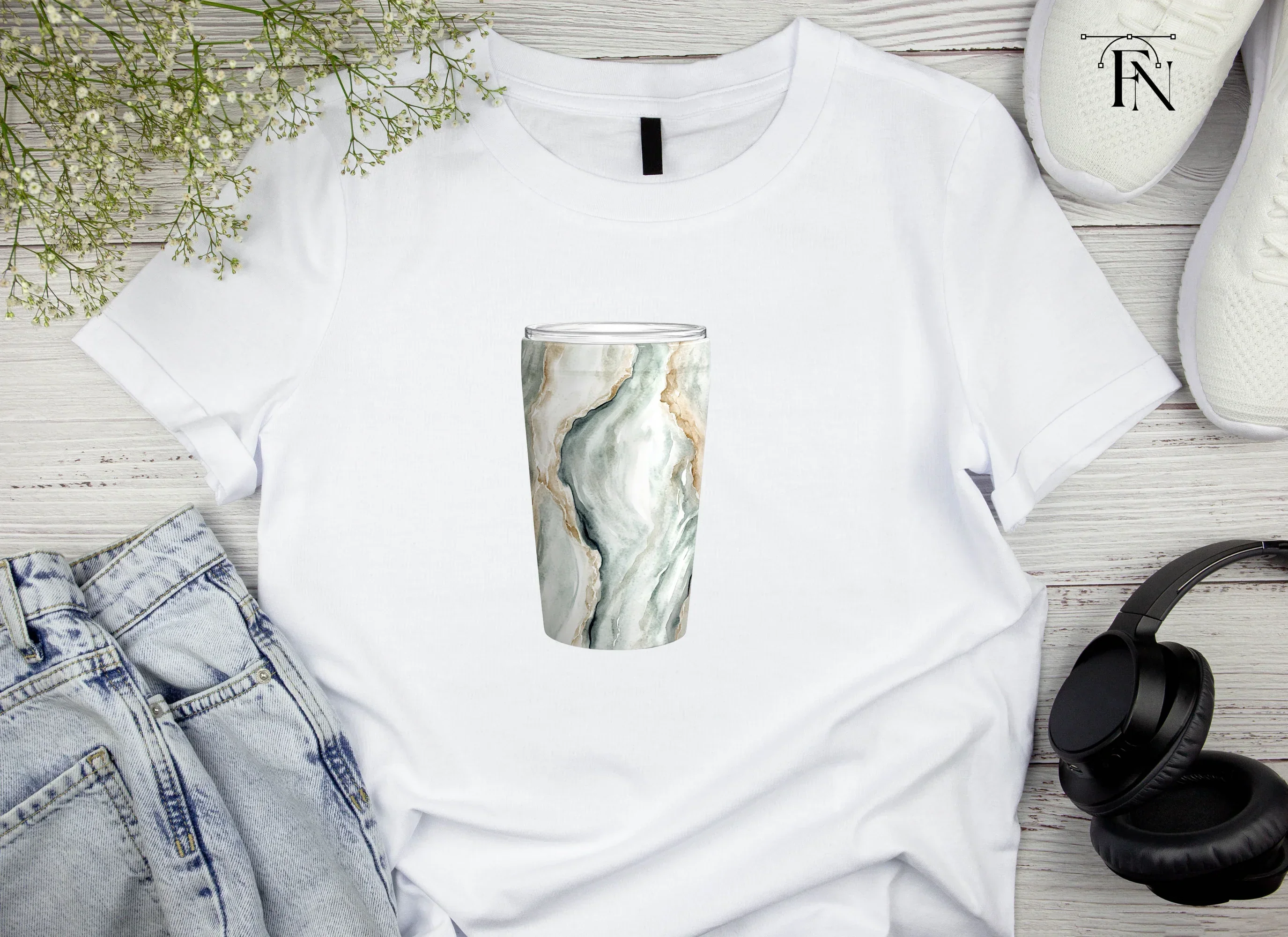 Marble Tumbler Designs Clipart Bundle - Image 5