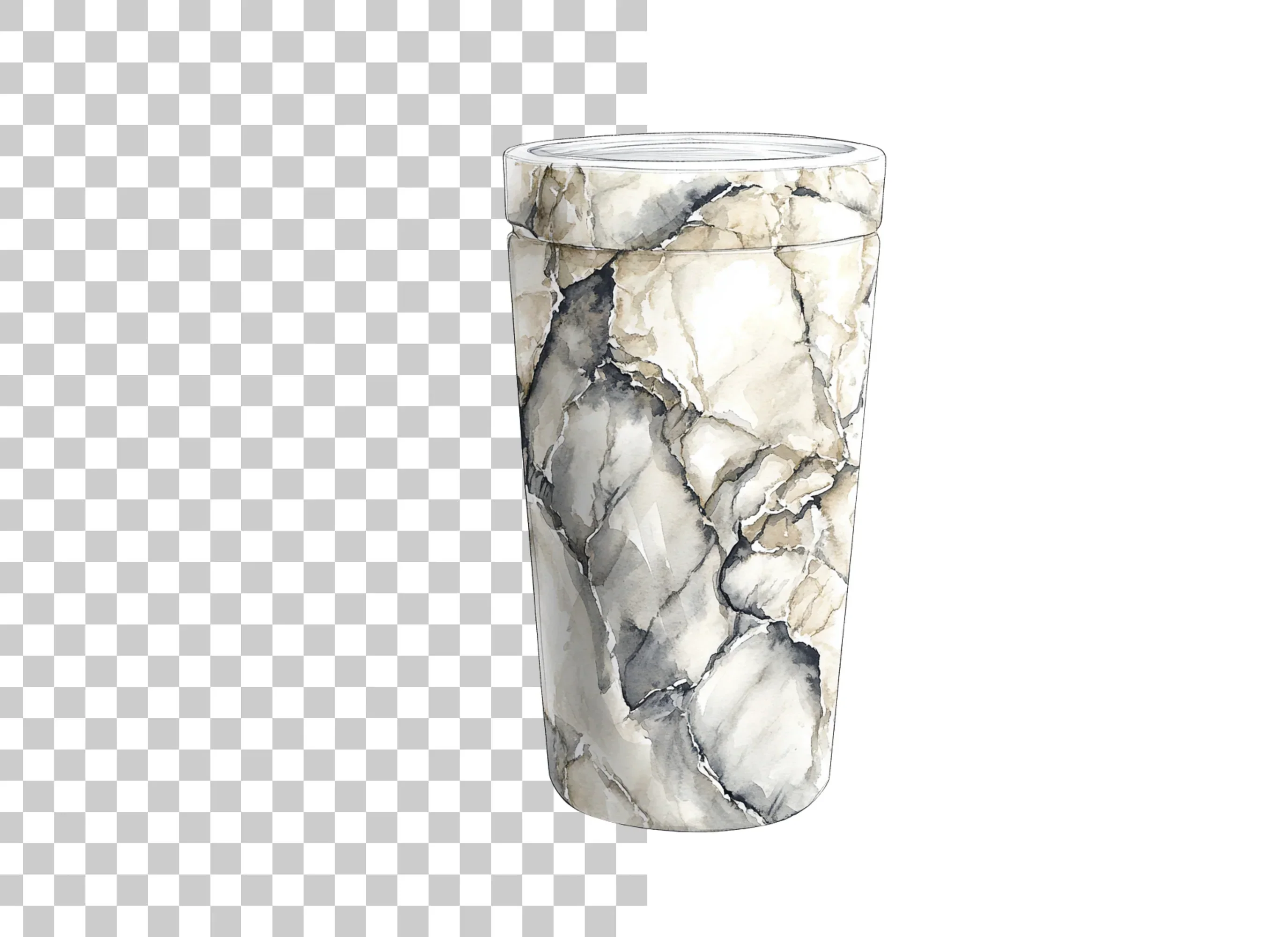 Marble Tumbler Designs Clipart Bundle - Image 6
