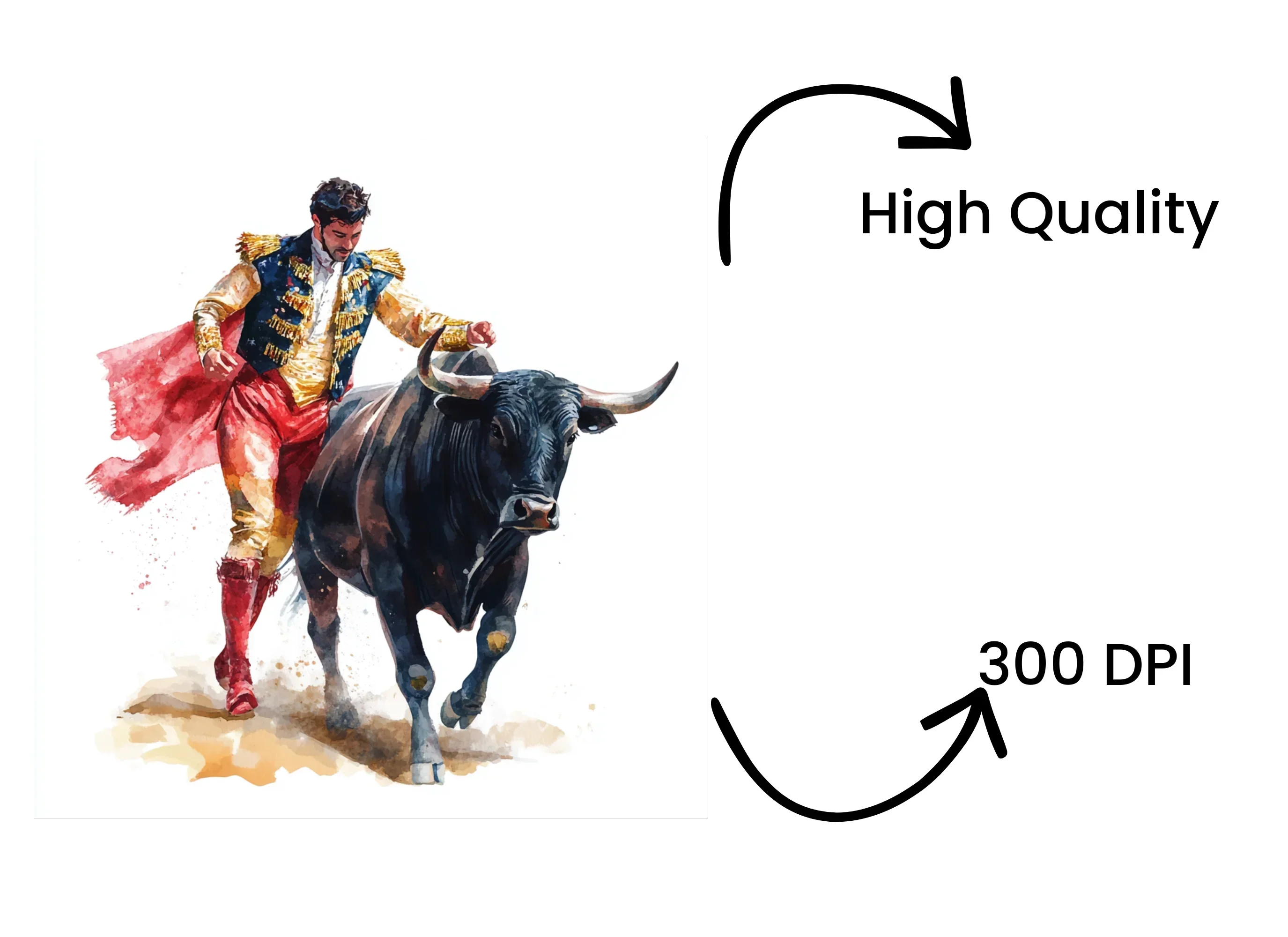 Matador and Bull Clipart Bundle - Image 4