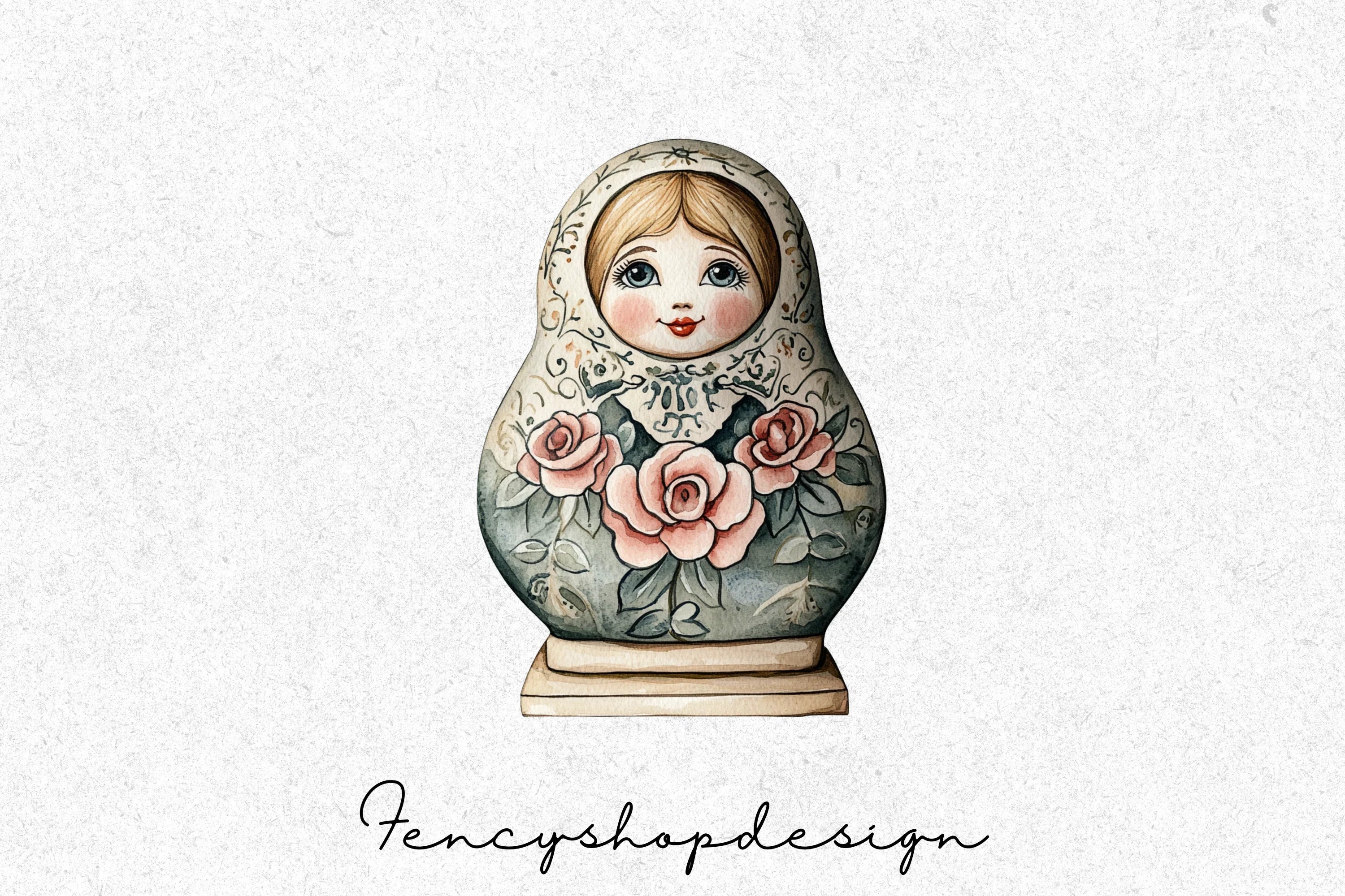 Matryoshka Dolls Clipart Bundle - Image 3