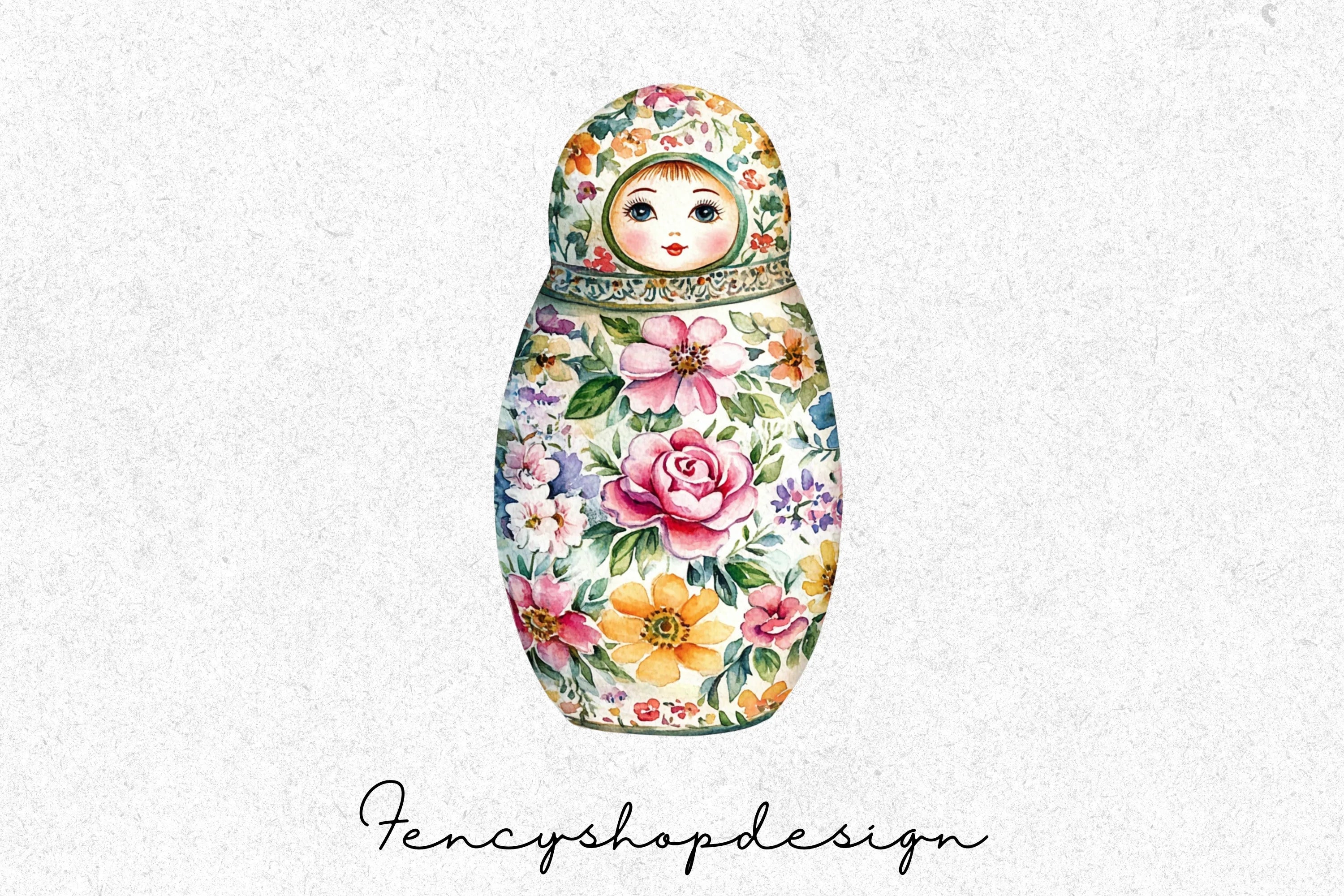 Matryoshka Dolls Clipart Bundle - Image 4