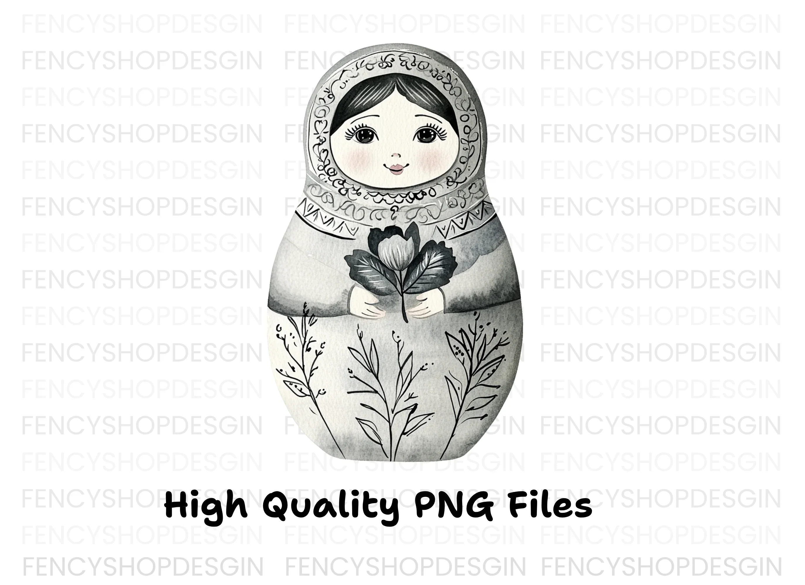 Matryoshka Dolls Clipart Bundle - Image 2