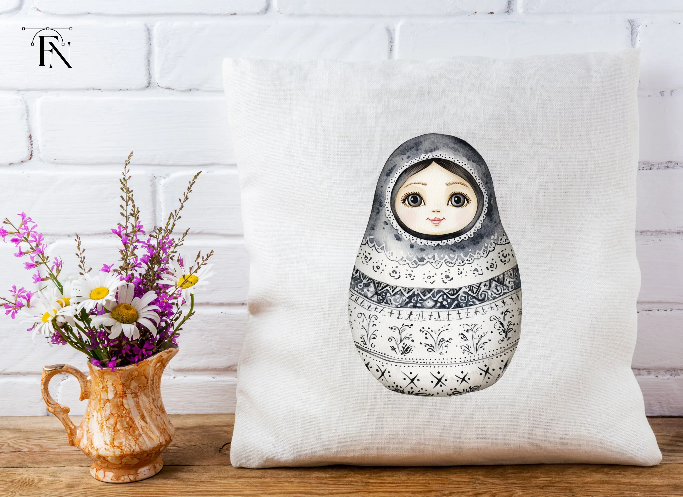 Matryoshka Dolls Clipart Bundle - Image 4