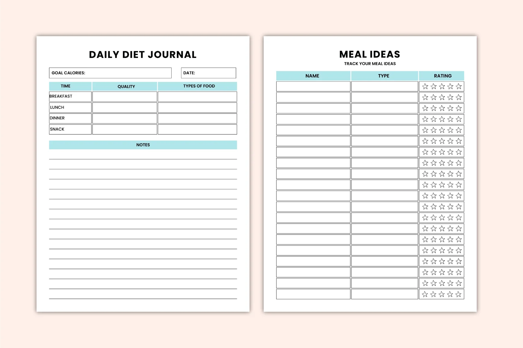 Meal Prep Nutrition Journal - Image 2