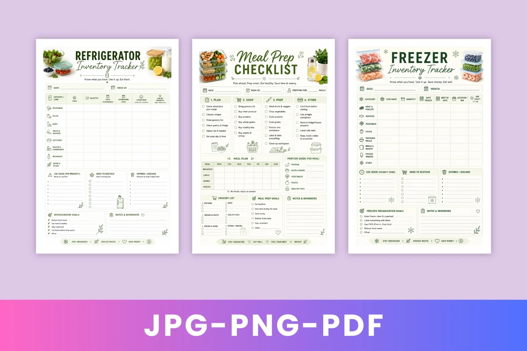 Meal Prep Weekly Food Planner - Image 2