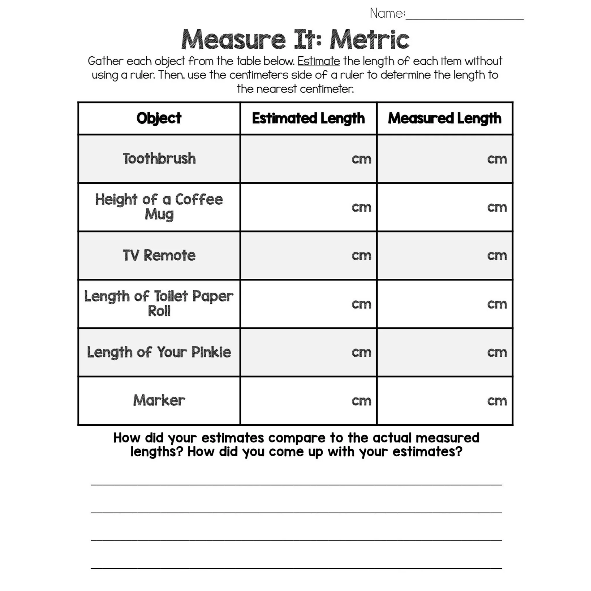 Measure It Math Worksheets - Image 5
