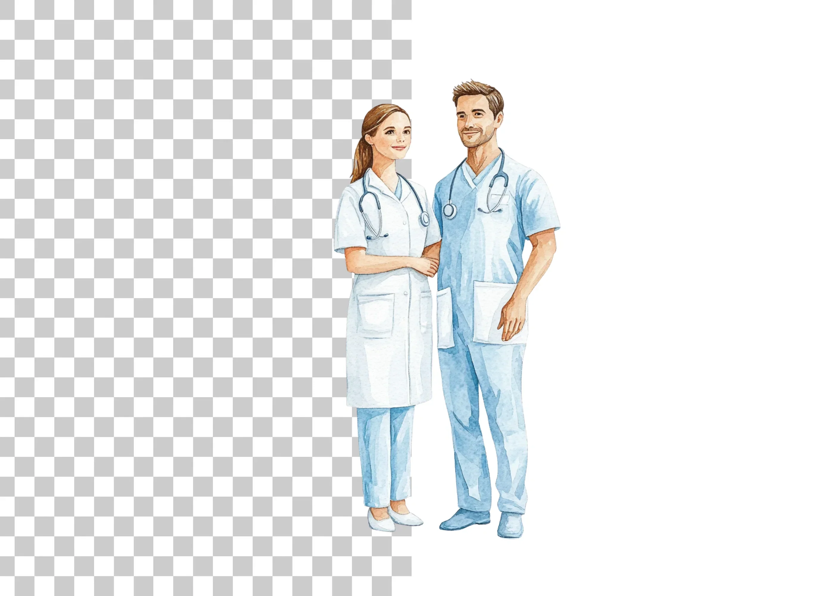 Medical Couple Clipart Bundle - Image 2